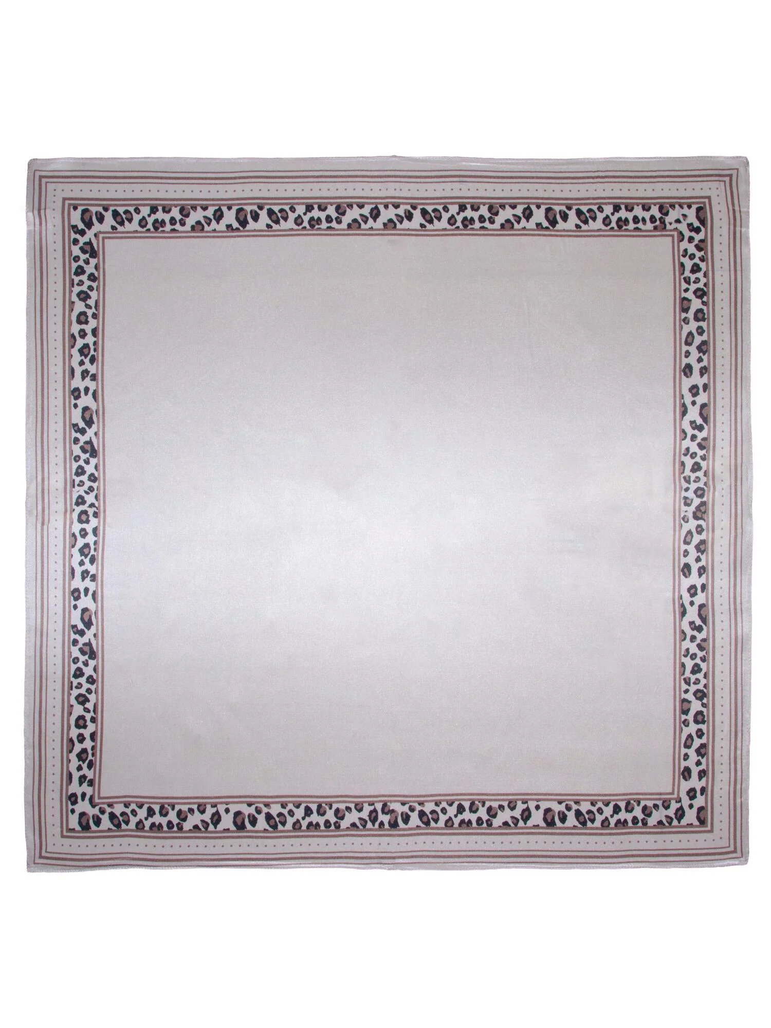 SKJERF DYREPRINT SILKE  Beige - Image 2