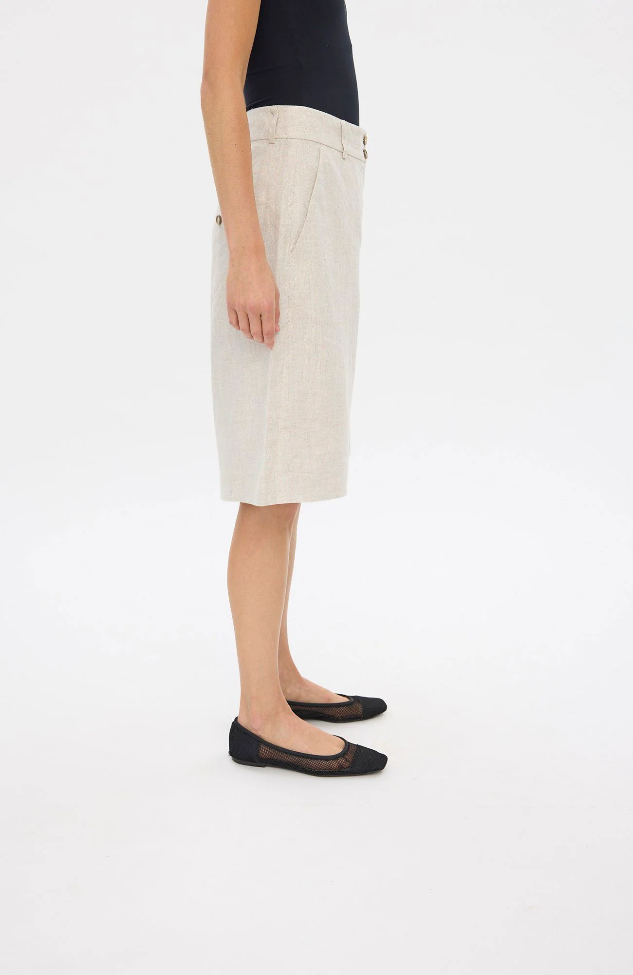 Laurafv Long Shorts 888 Crystal Linen - Image 2