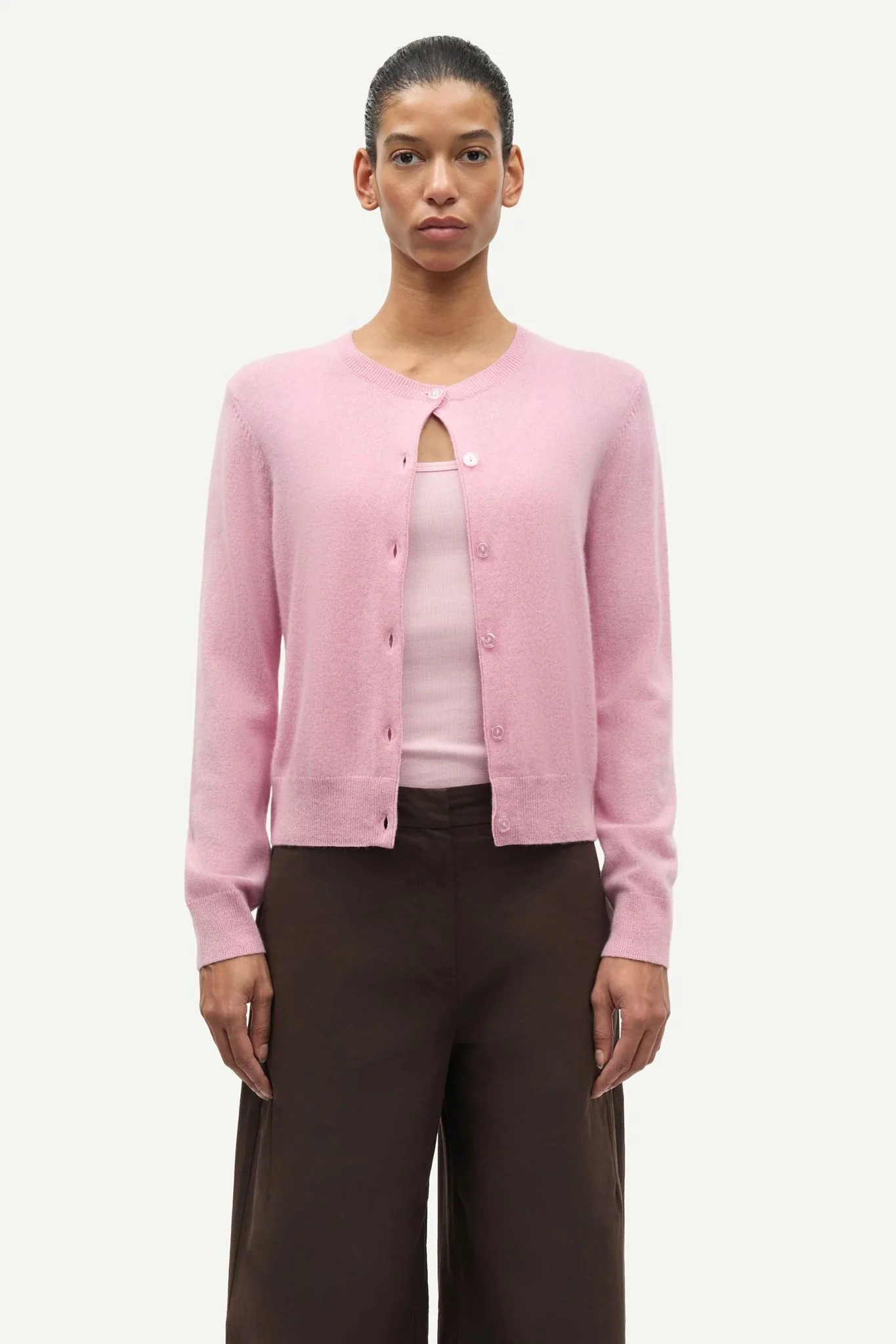 Saboston Cardigan Bleached Mauve - Image 7