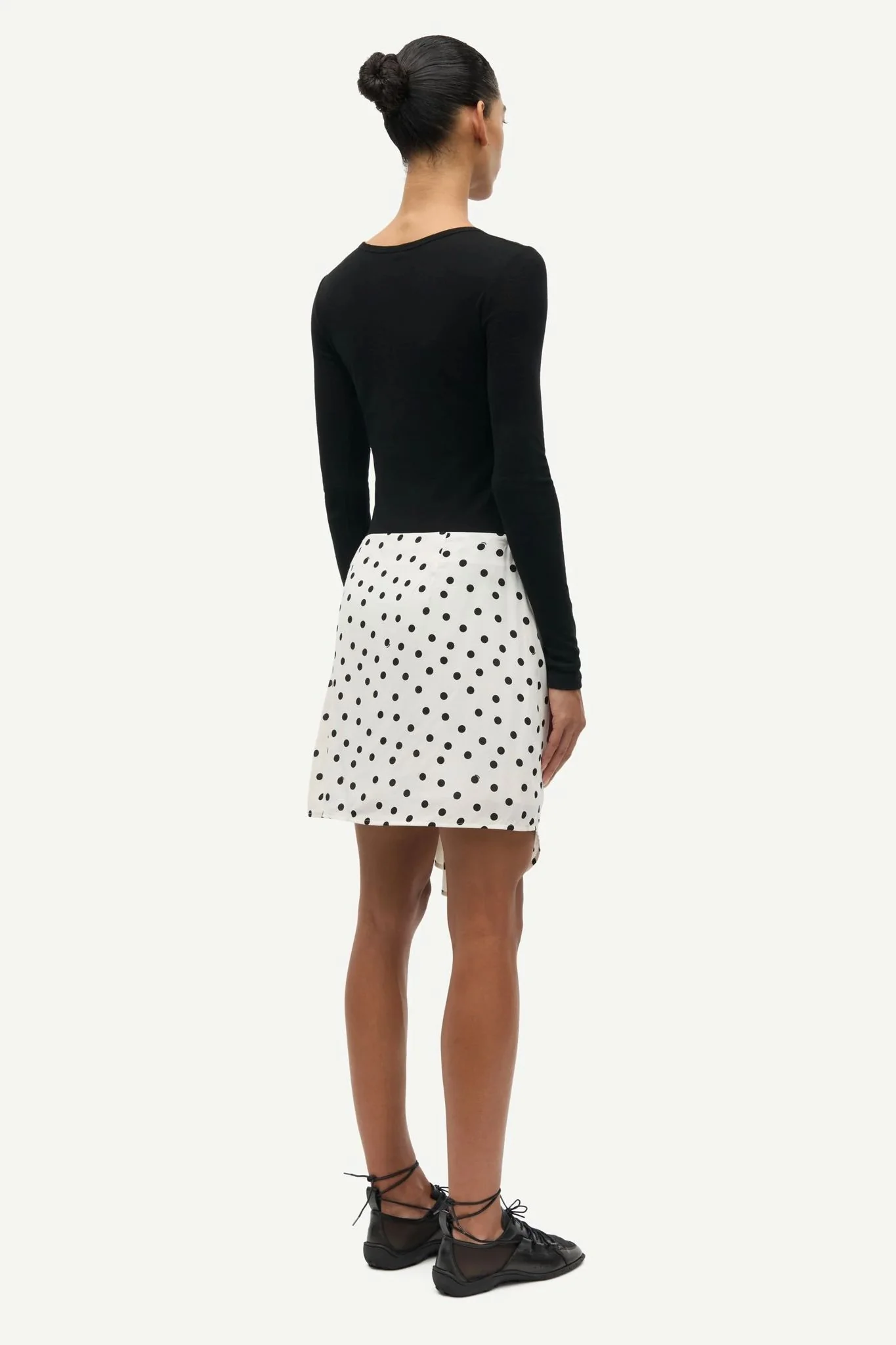 Saiben Skirt Drifting Dots Egret - Image 4