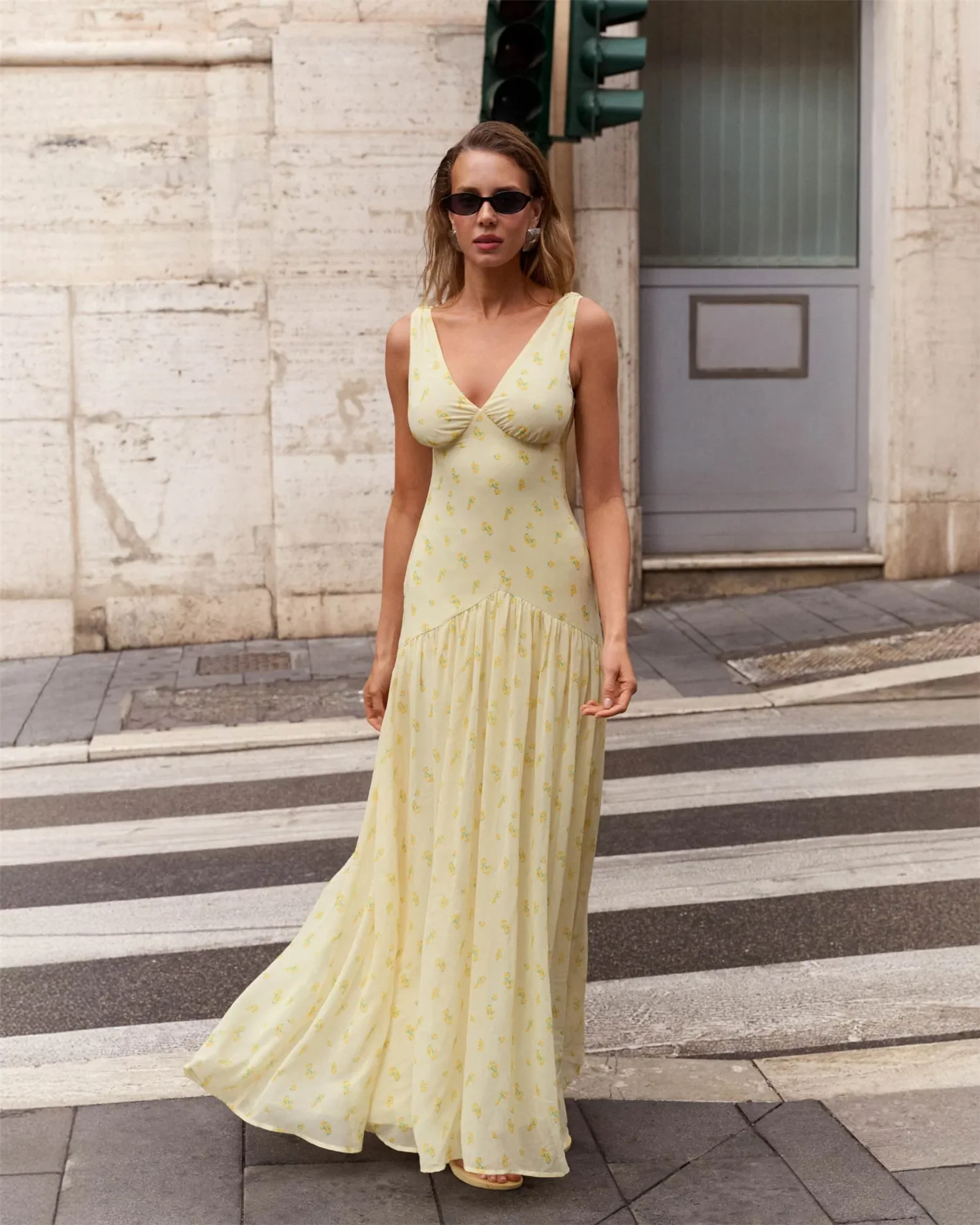 TOULOUSE DRESS Pastel Yellow - Image 4
