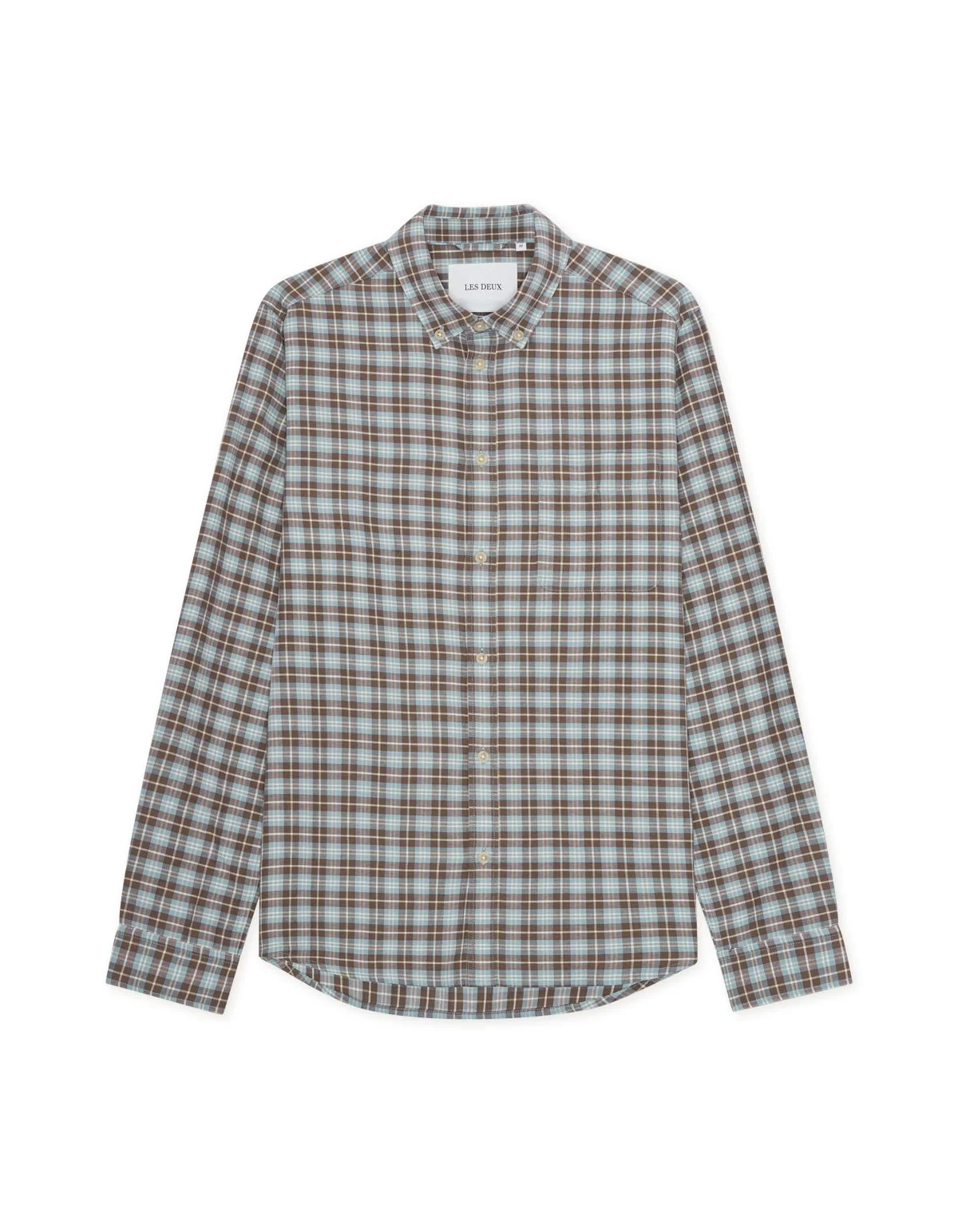Check Shirt Faded Denim Blue