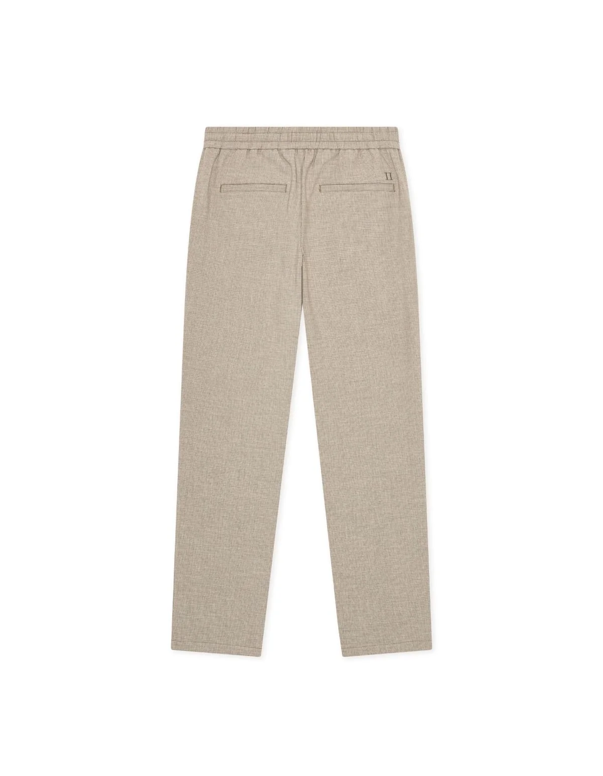 Mini Check Drawstring Pants  Bungee Cord Brown - Image 2