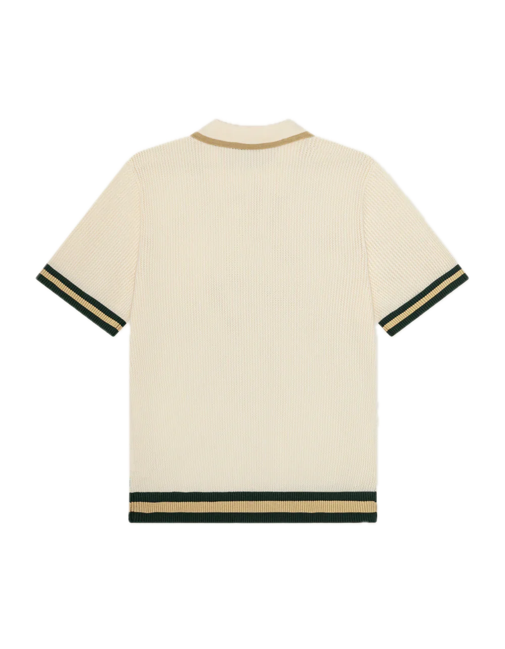 Lace Knitted Polo  Eggnog White - Image 4