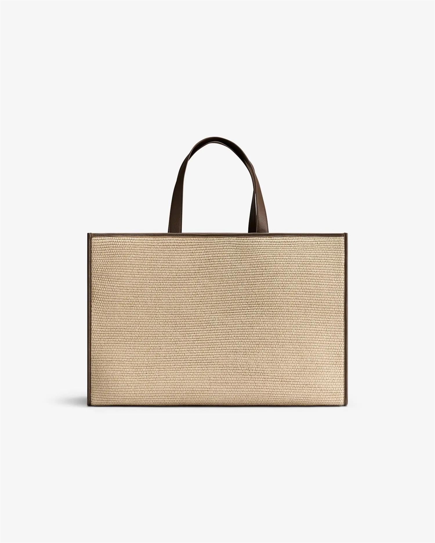 Iben Straw Bag L Brown Straw - Image 4
