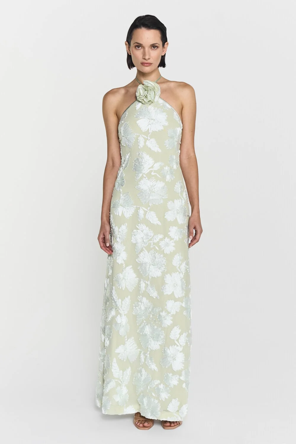 ROSE DRESS Pale Green - Image 5