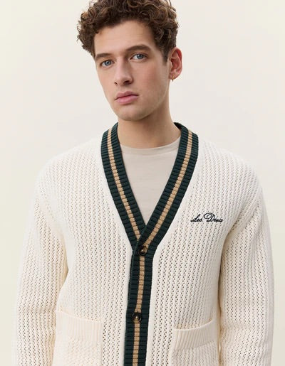 Lace Knitted Cardigan Eggnog White - Image 4