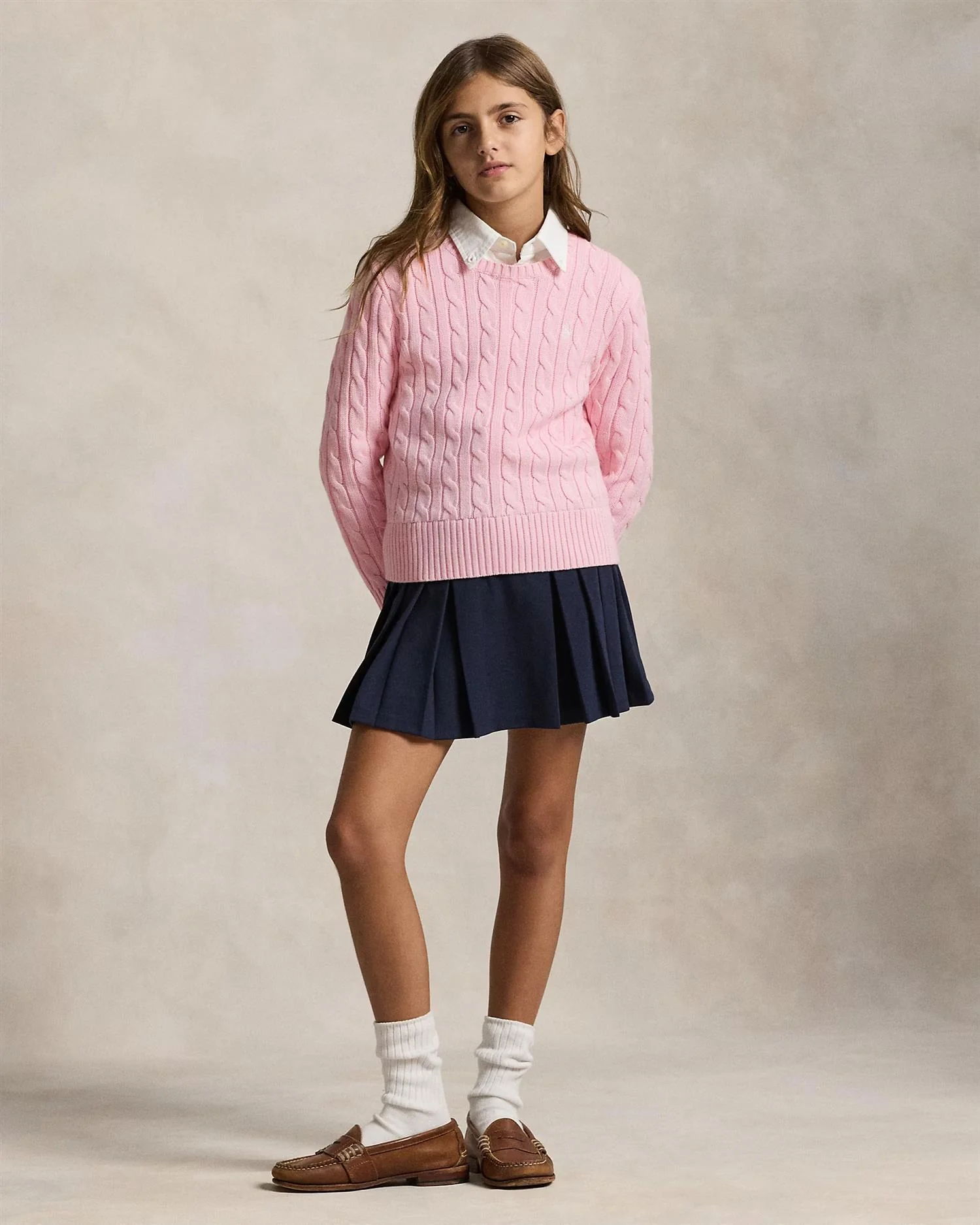 MINI CABLE-TOPS-SWEATER Hint O Pnk - Image 3