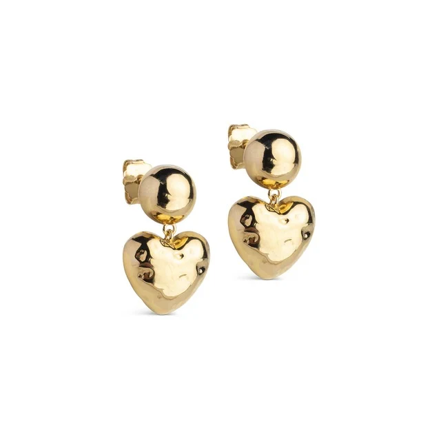 Poma Heart, Earrings Gold