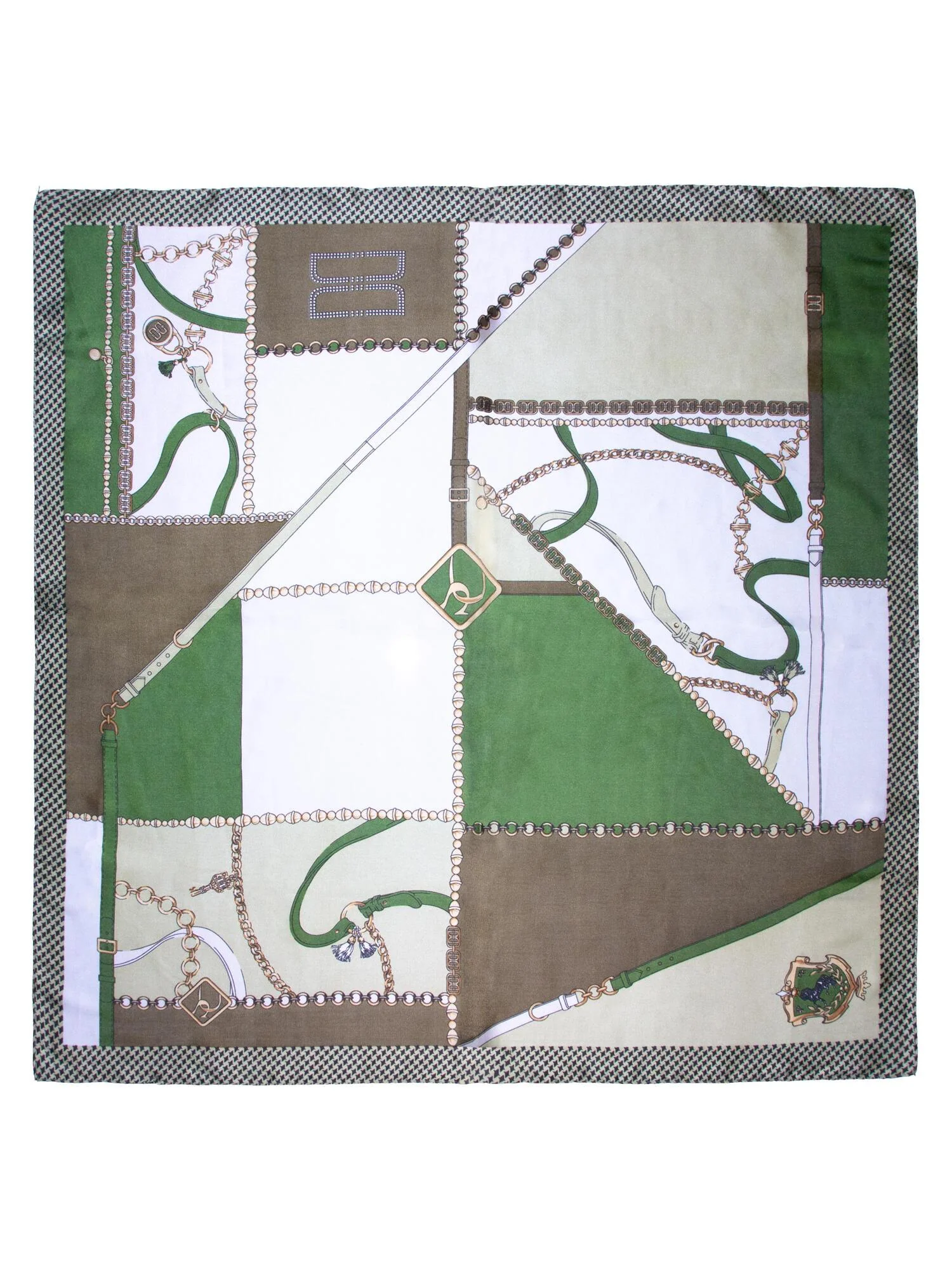 Skjerf m/seletøy 70x70 Grønn - Image 2