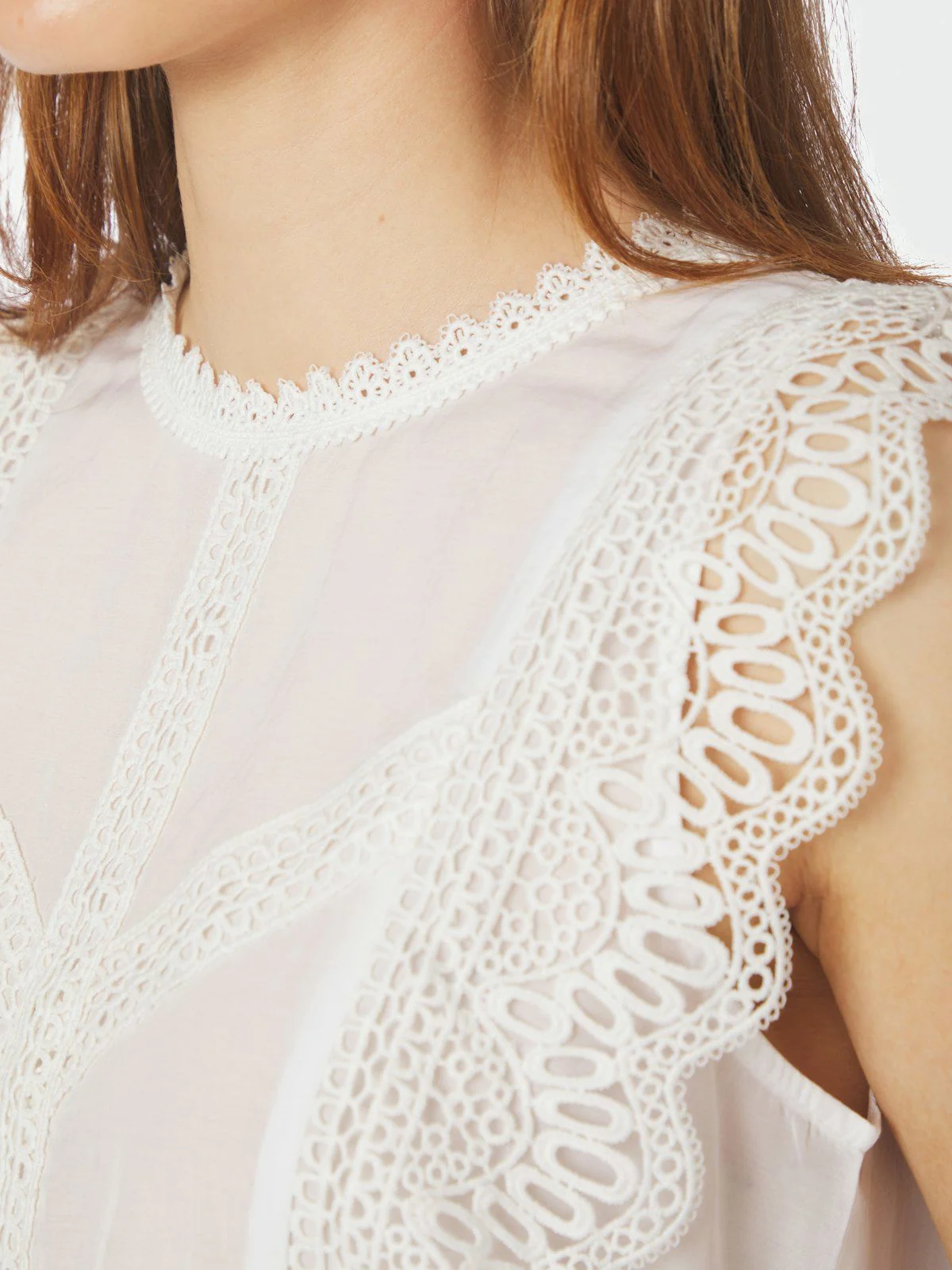 Samia Lace Top  White - Image 2