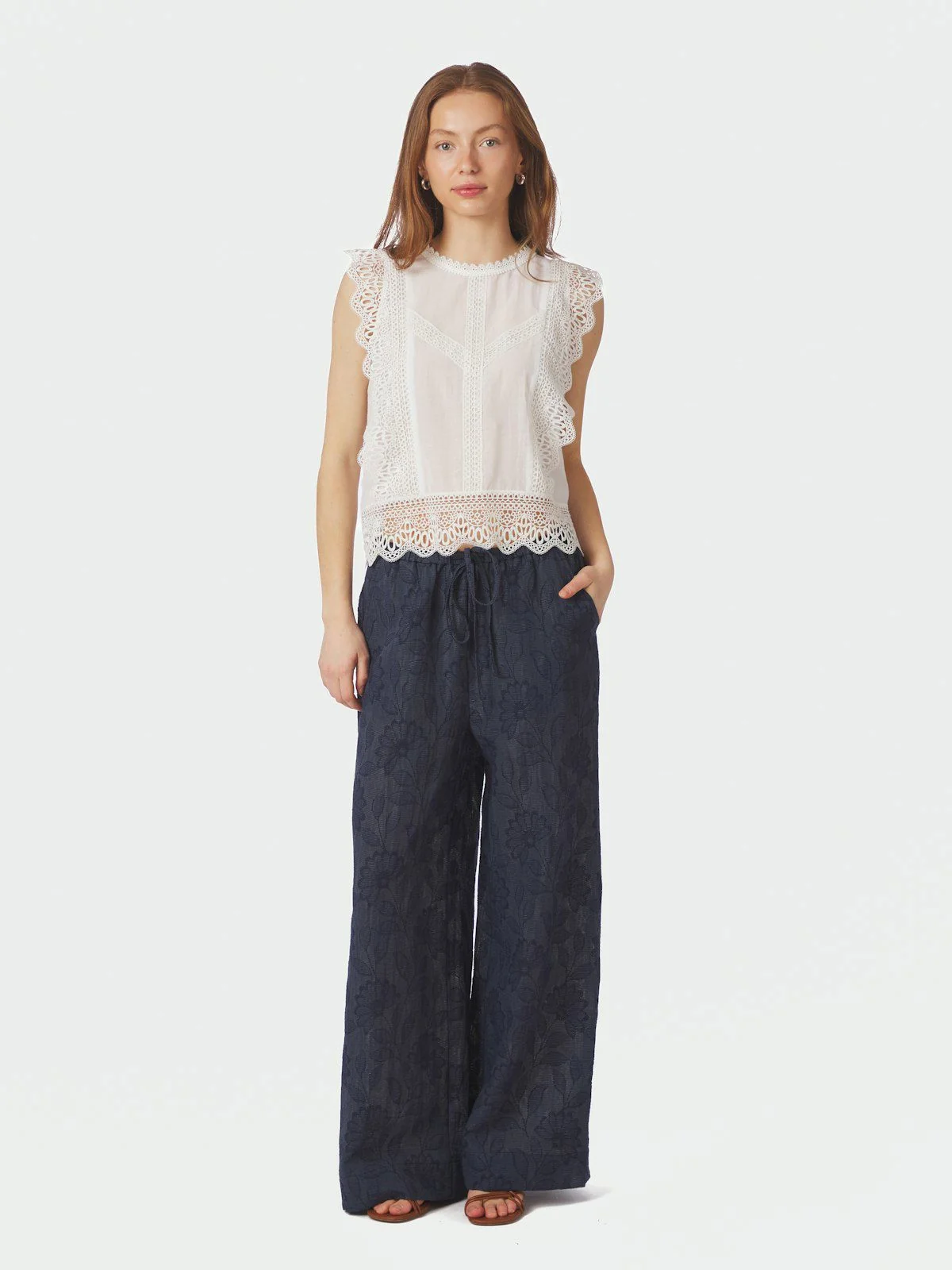 Samia Lace Top  White - Image 3