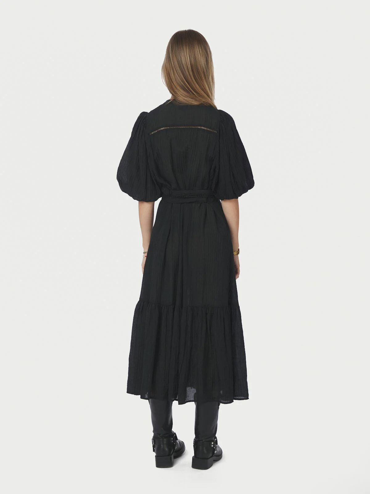 Margarita Crepe Dress Black - Image 3