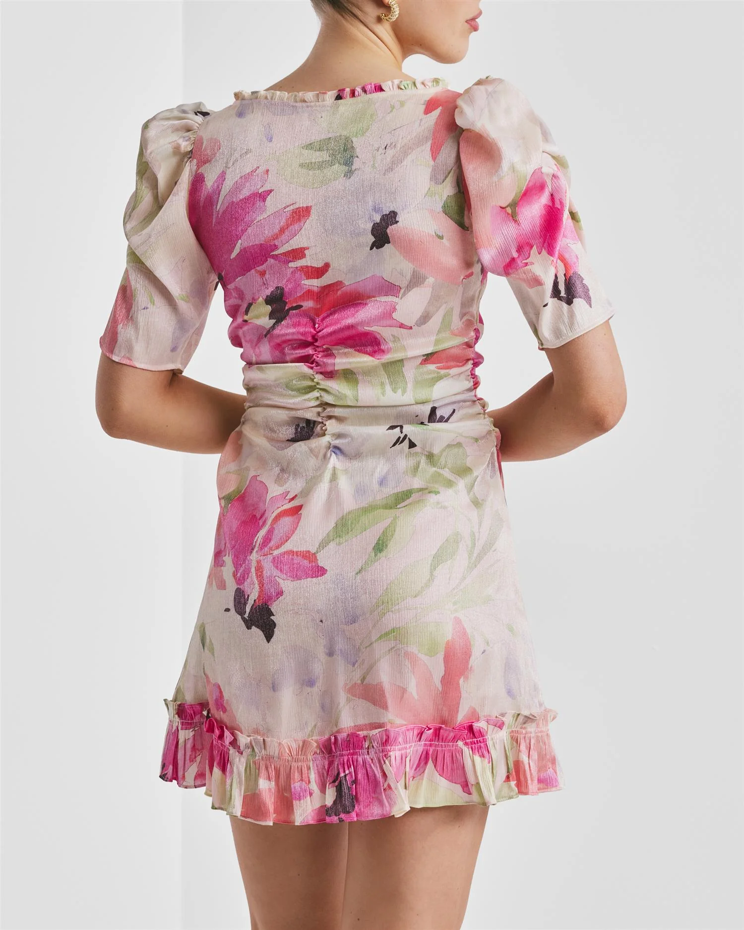 Shiny Rouching Dress Soft Dew - Image 2