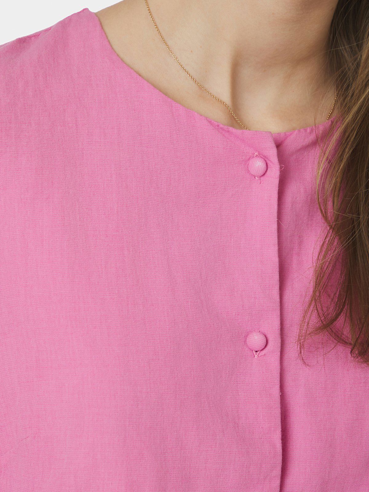 Moisa Linen Blouse Pink - Image 2