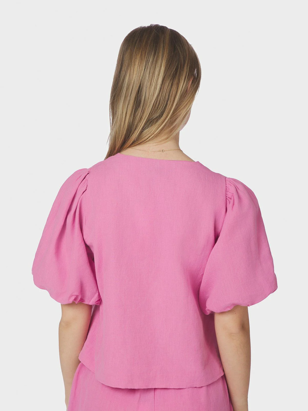 Moisa Linen Blouse Pink - Image 4