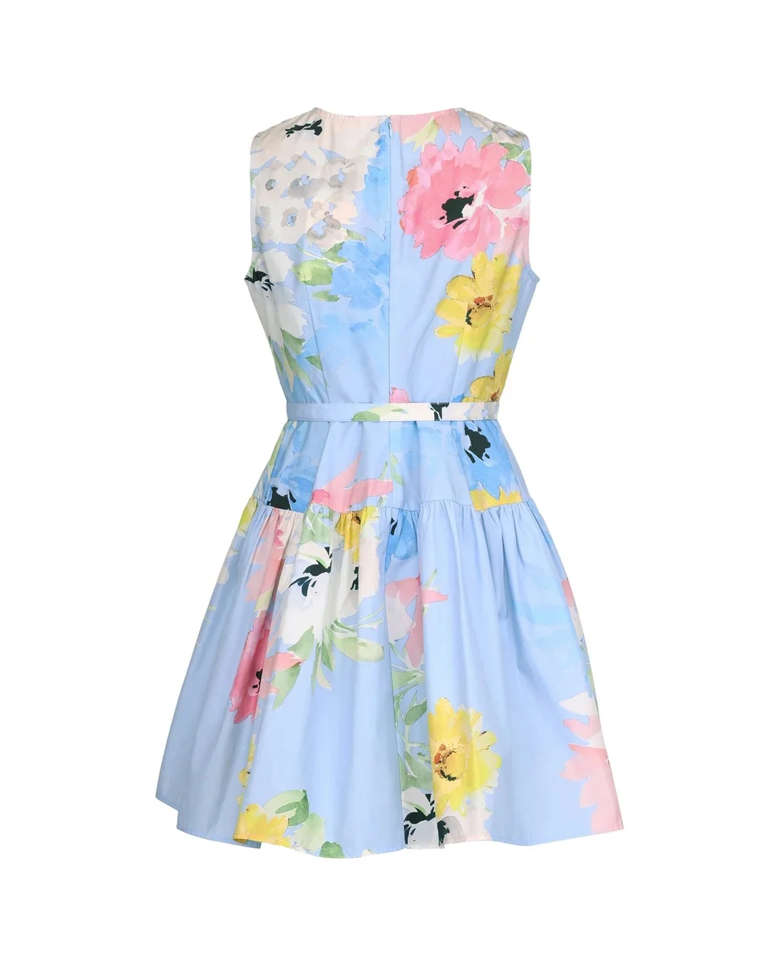 Cotton taffeta mini dress Sky Breeze - Image 4