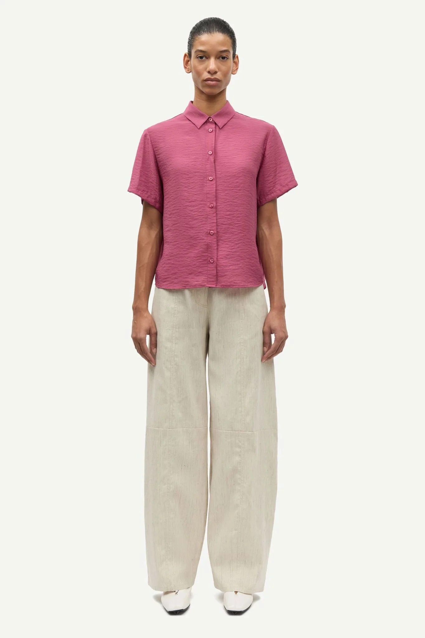 Saminna Ss Shirt 15754 Dry Rose - Image 2