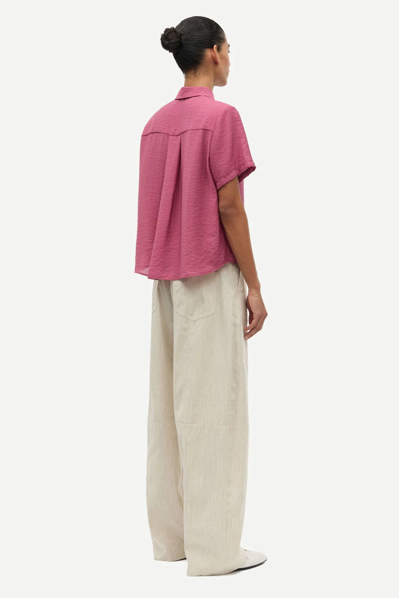 Saminna Ss Shirt 15754 Dry Rose - Image 3