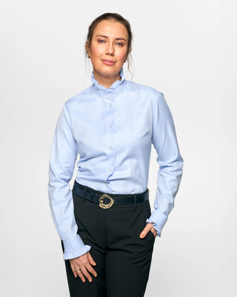 Juliette Herringbone Sky Blue