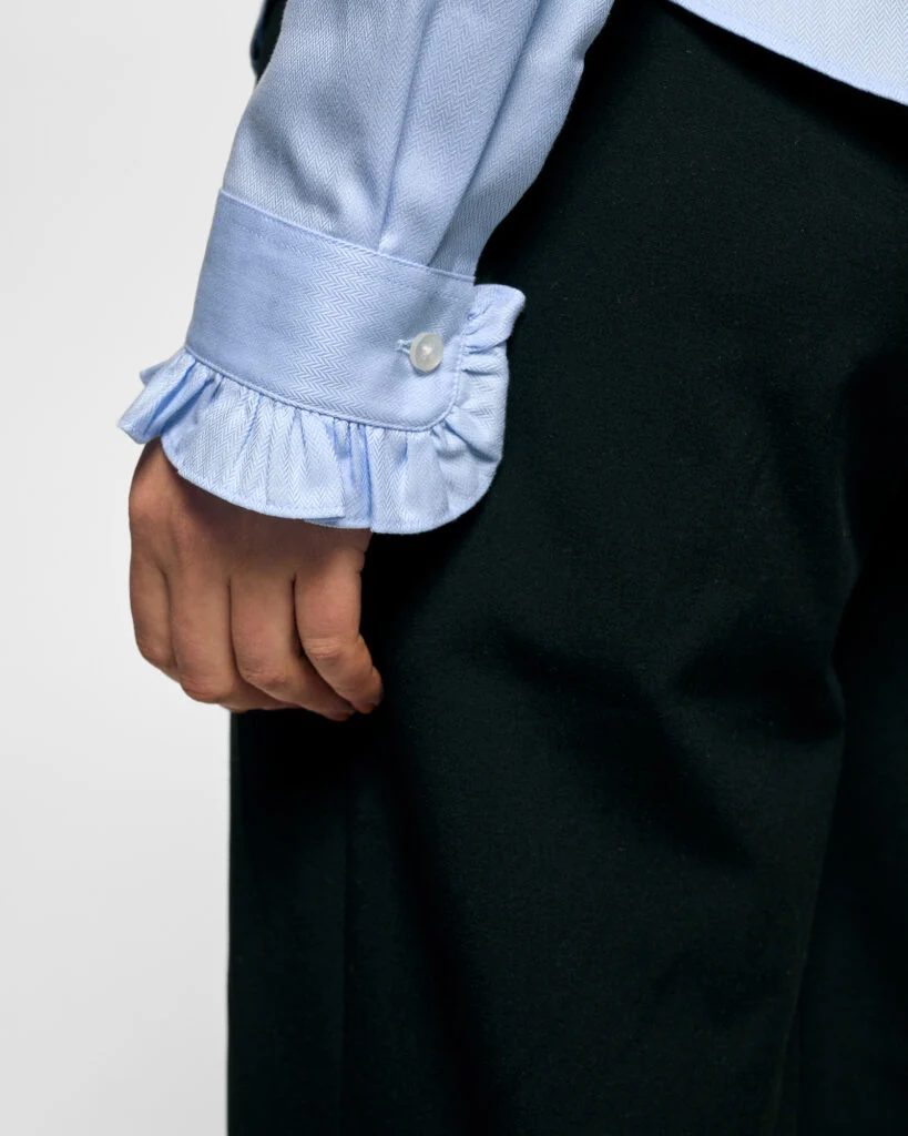 Juliette Herringbone Sky Blue - Image 3