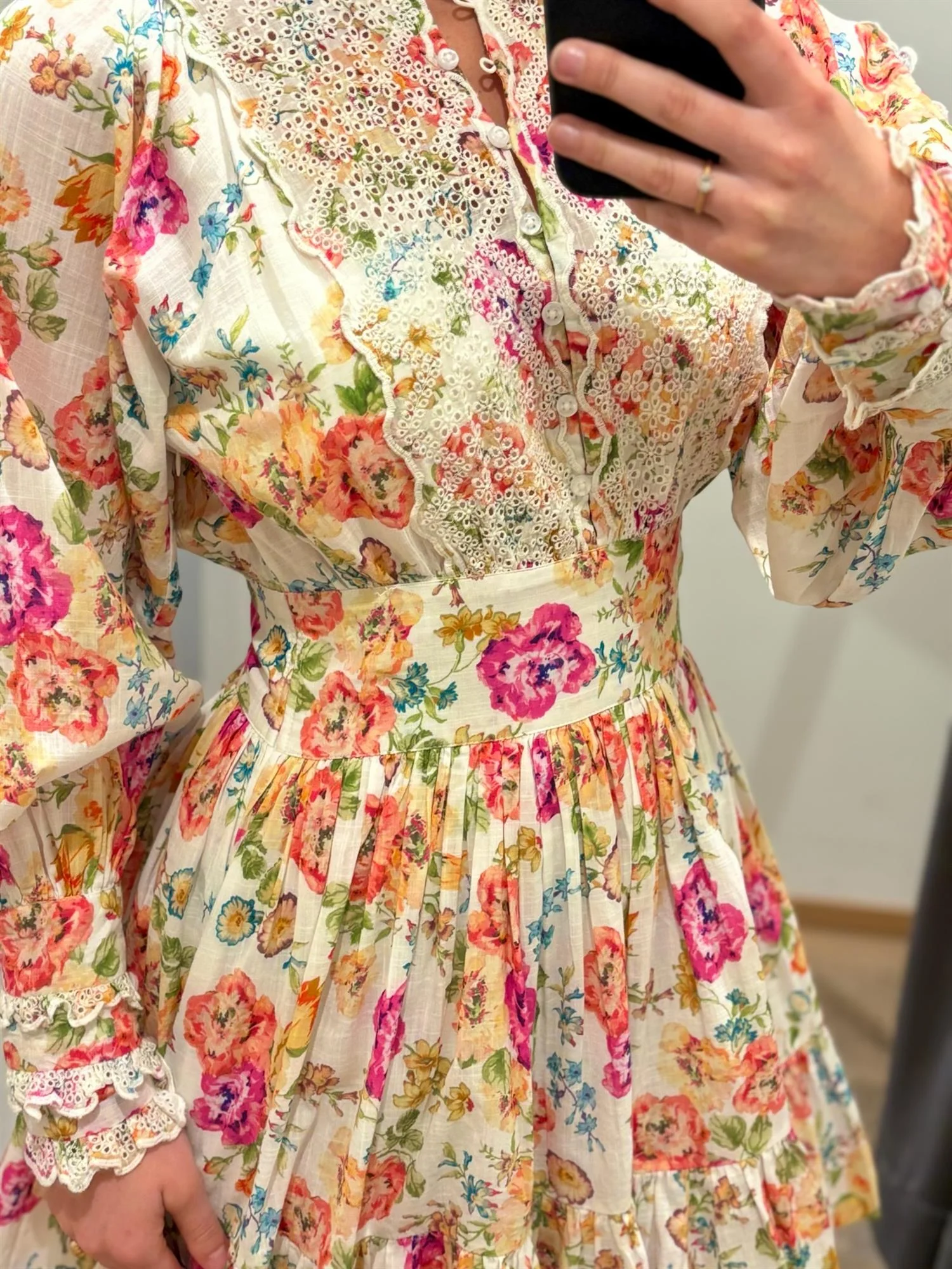 Cotton slub mini dress  Flora - Image 6
