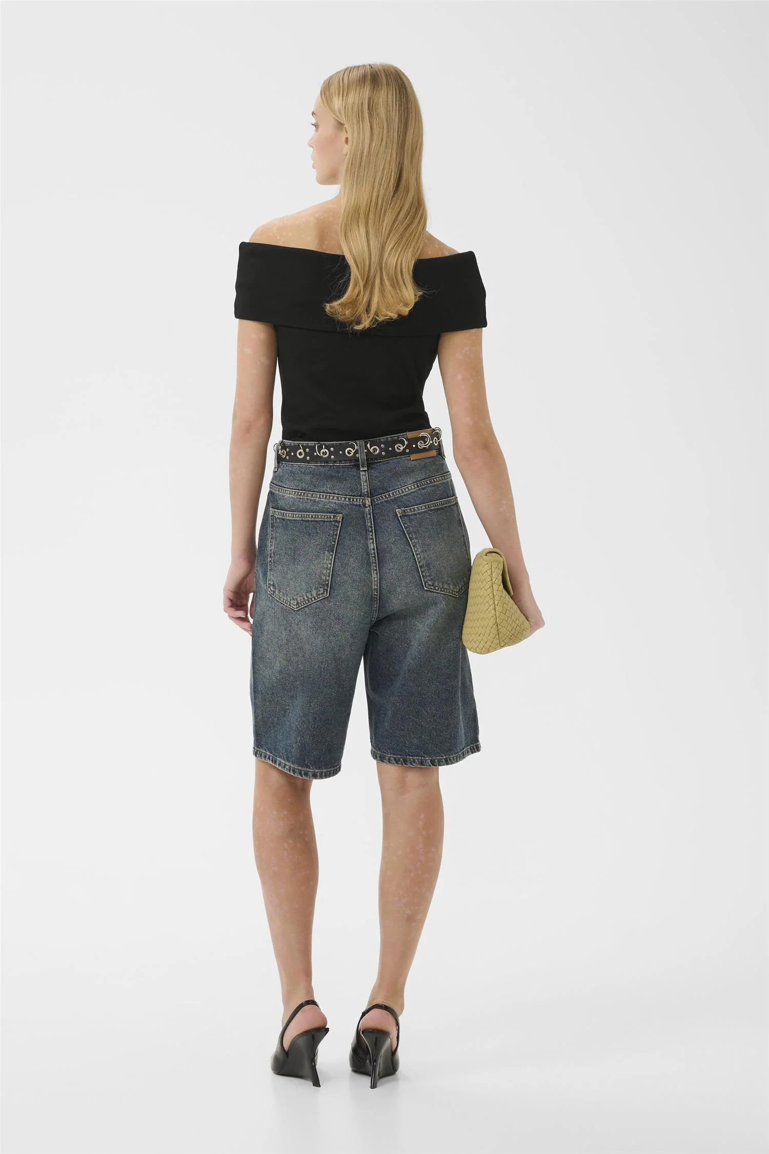 Drew Off Shoulder Top Black - Image 4