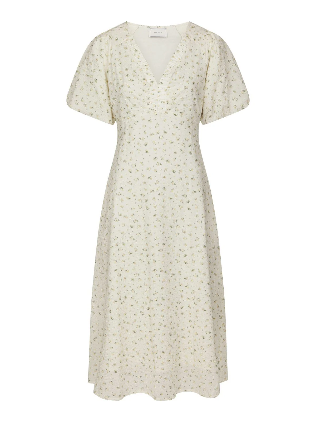 Illana Small Rose Flower Dress Light Yellow