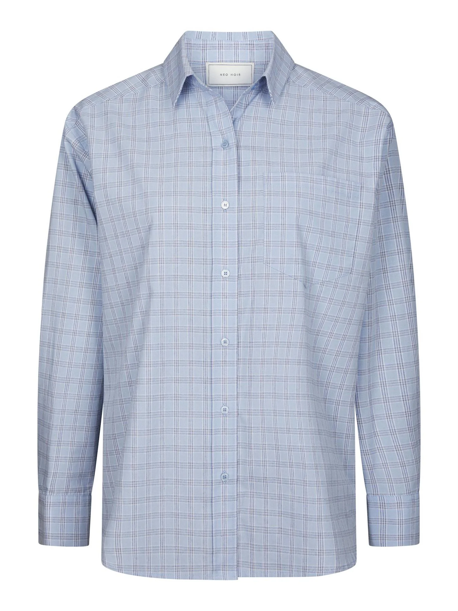 Dalma Triple Check Shirt Light Blue