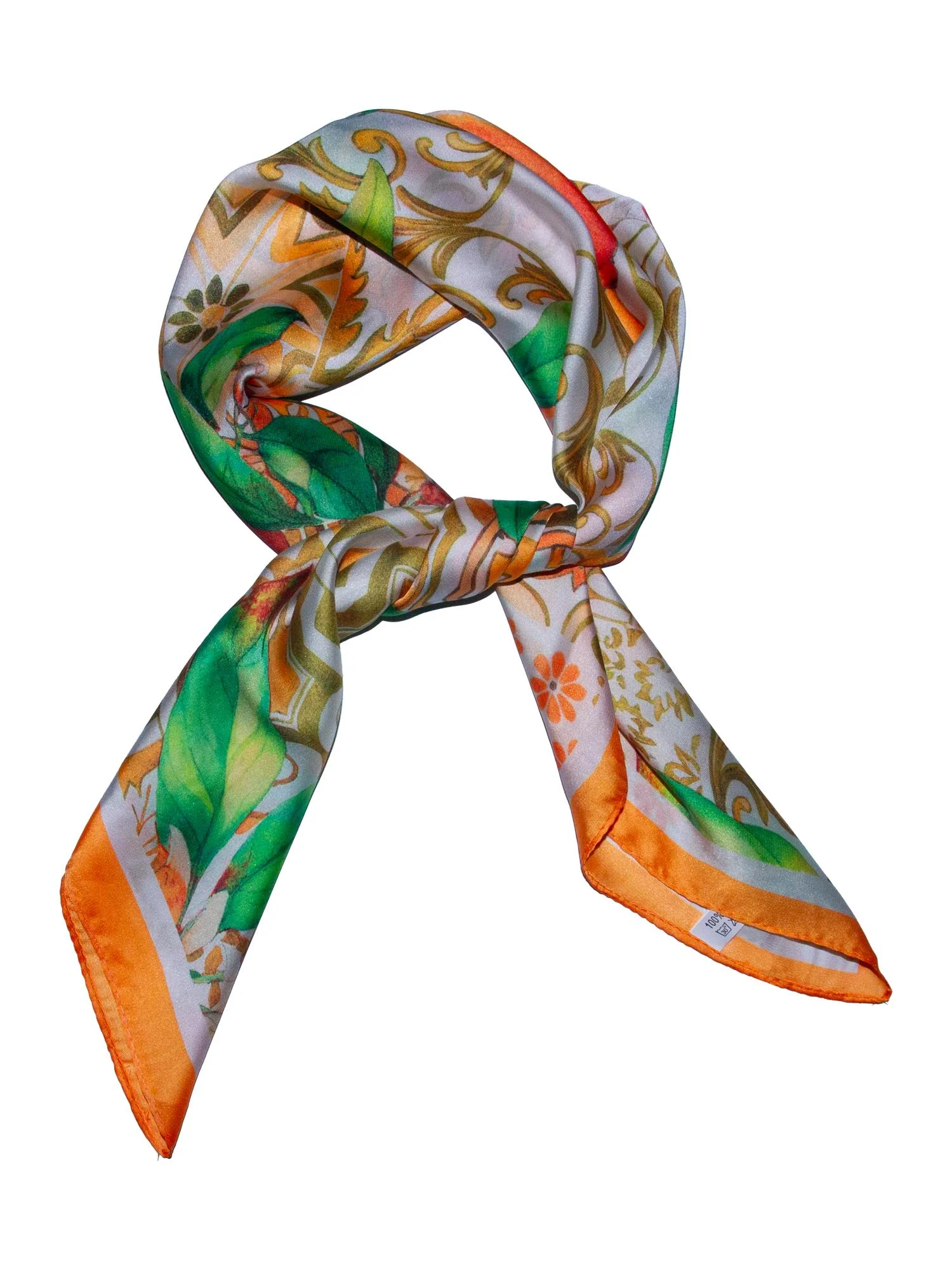 Skjerf lemon 70x70 Oransje