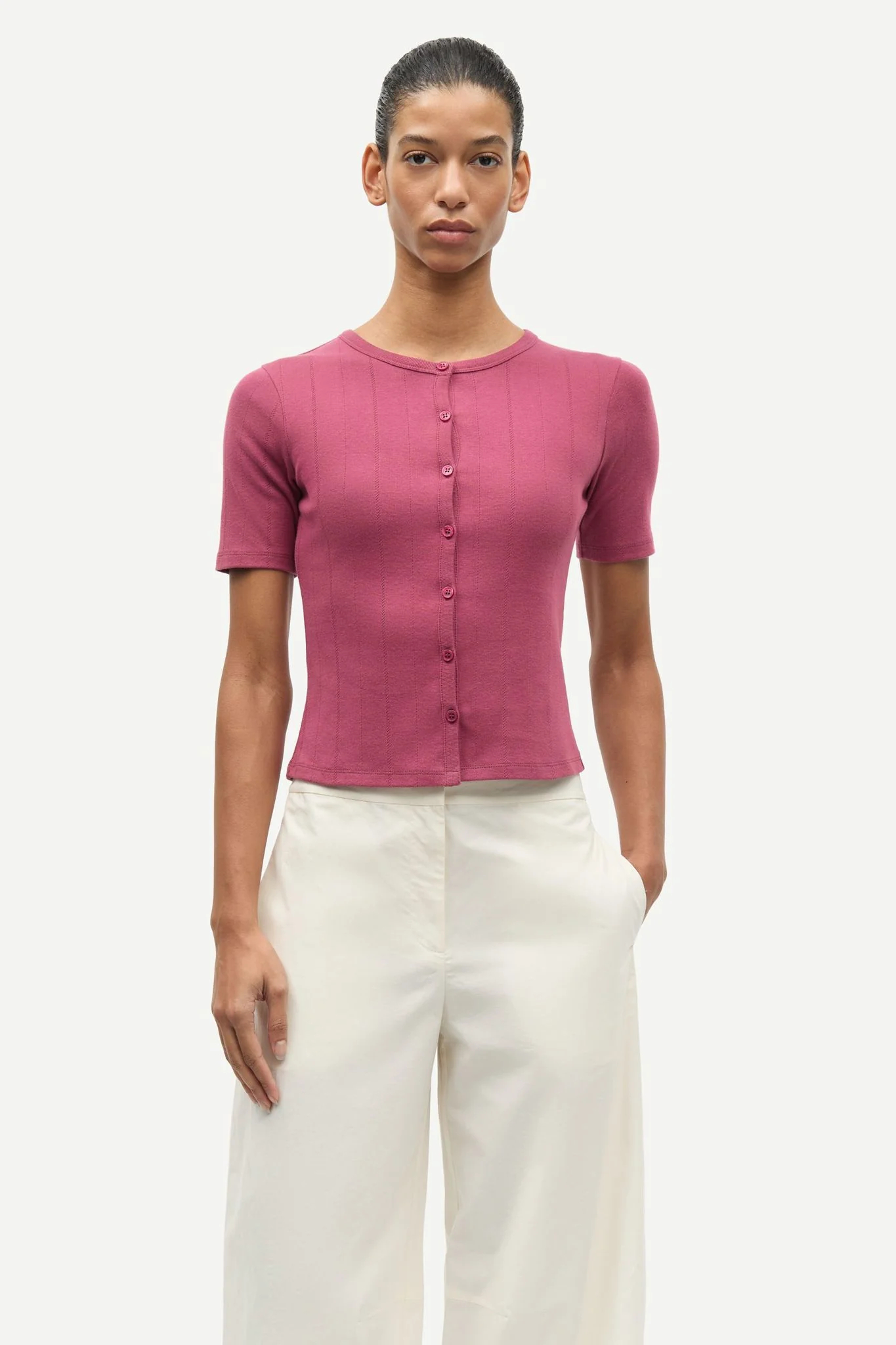 Sajuni Ss Cardigan 15901 Dry Rose - Image 6