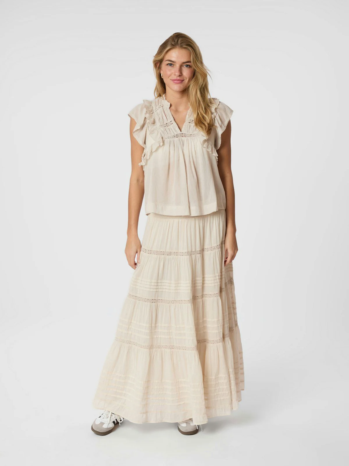Felicia S Voile Skirt  Ivory - Image 5