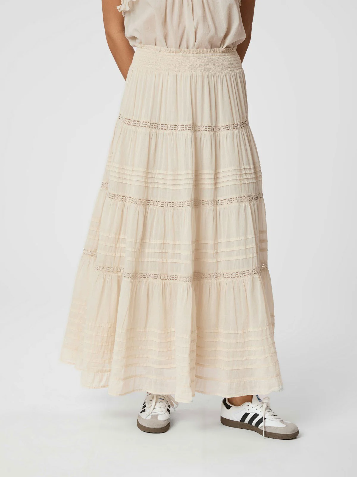 Felicia S Voile Skirt  Ivory - Image 7