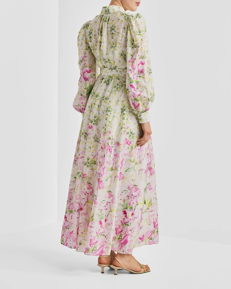 ORGANZA BELT DRESS Flower Oasis - Image 3