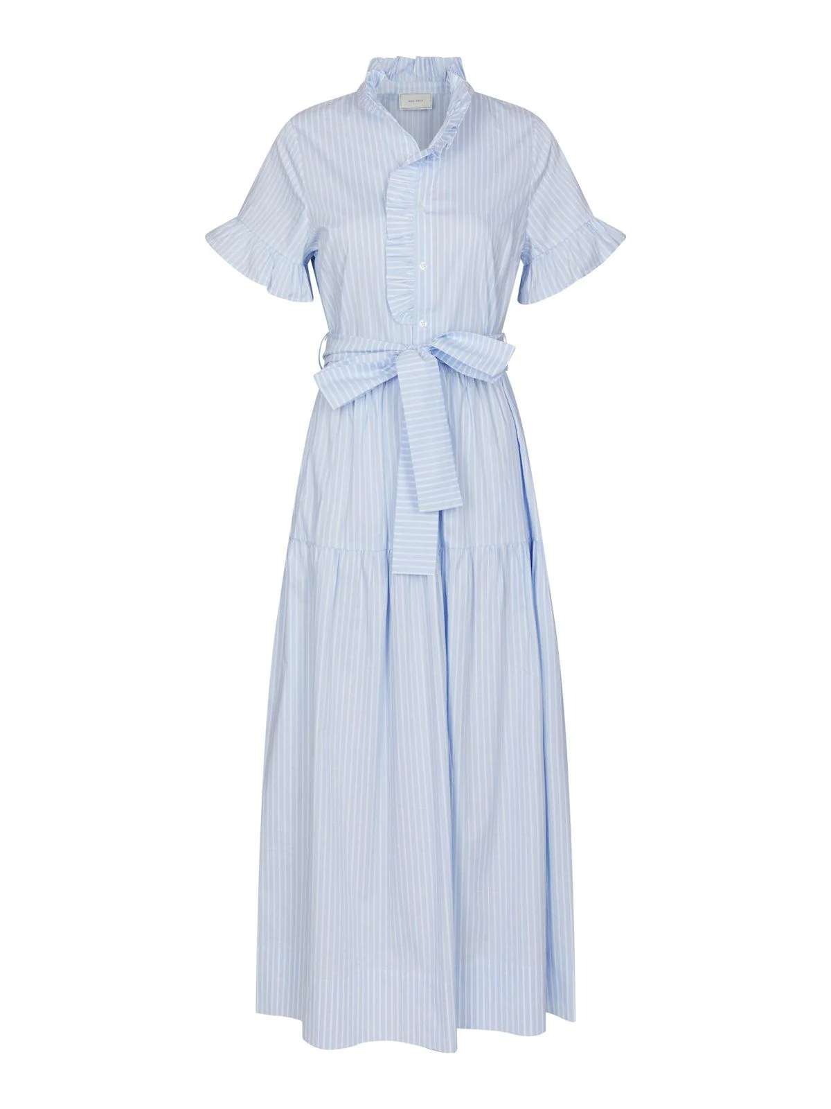 Nellie Soft Stripe Dress Light Blue