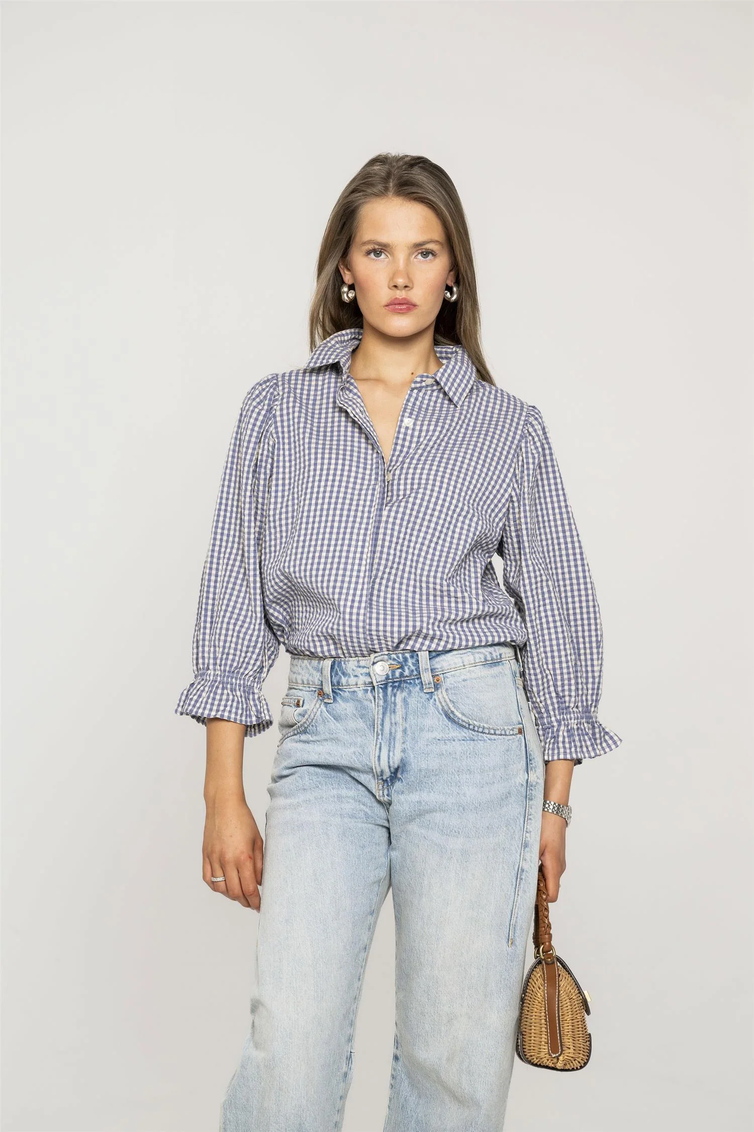 Amy Shirt Misty Blue