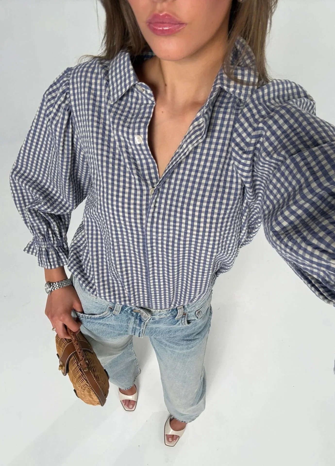 Amy Shirt Misty Blue - Image 4