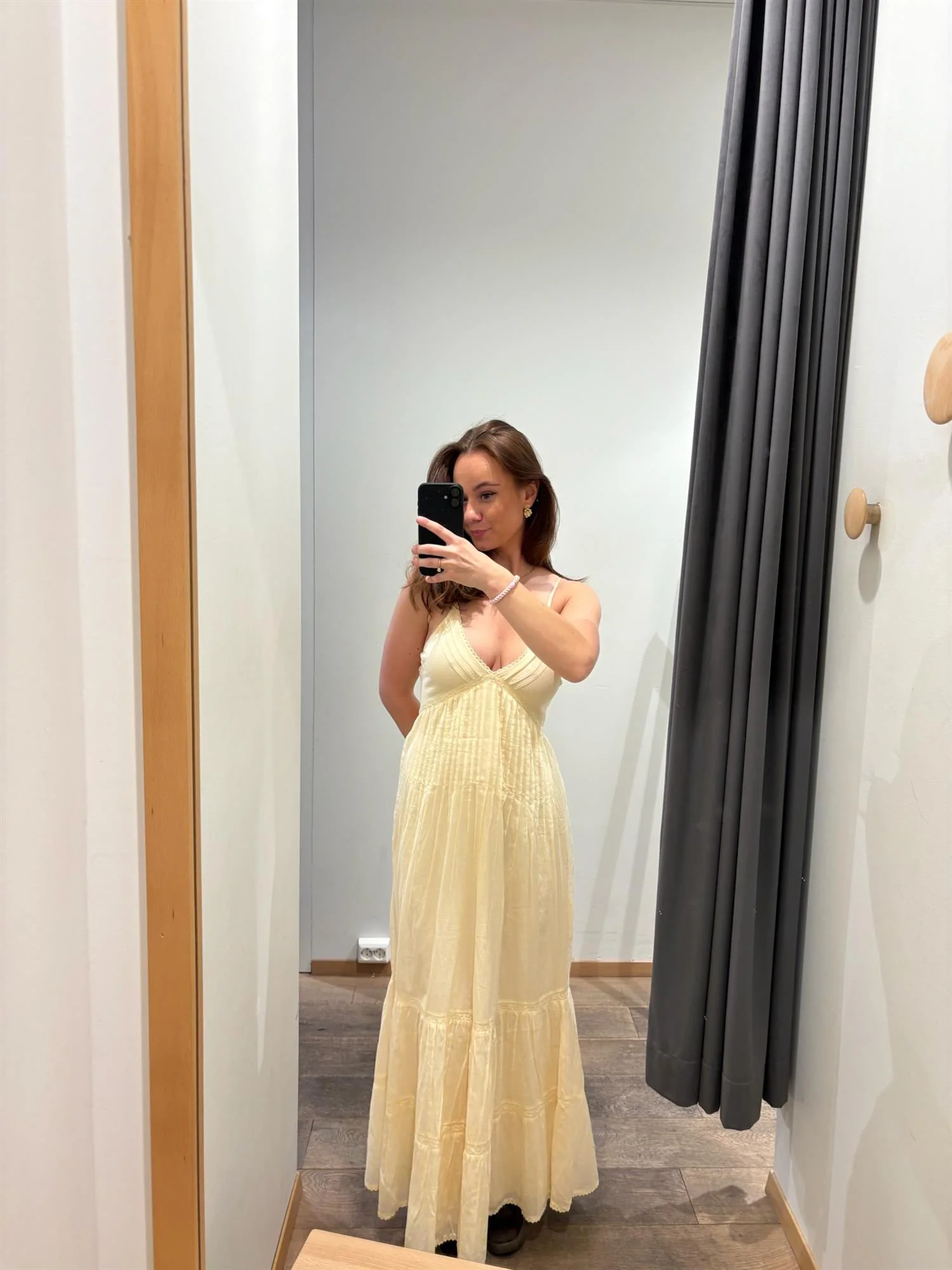 Elorie S Voile Dress Butter Yellow - Image 9