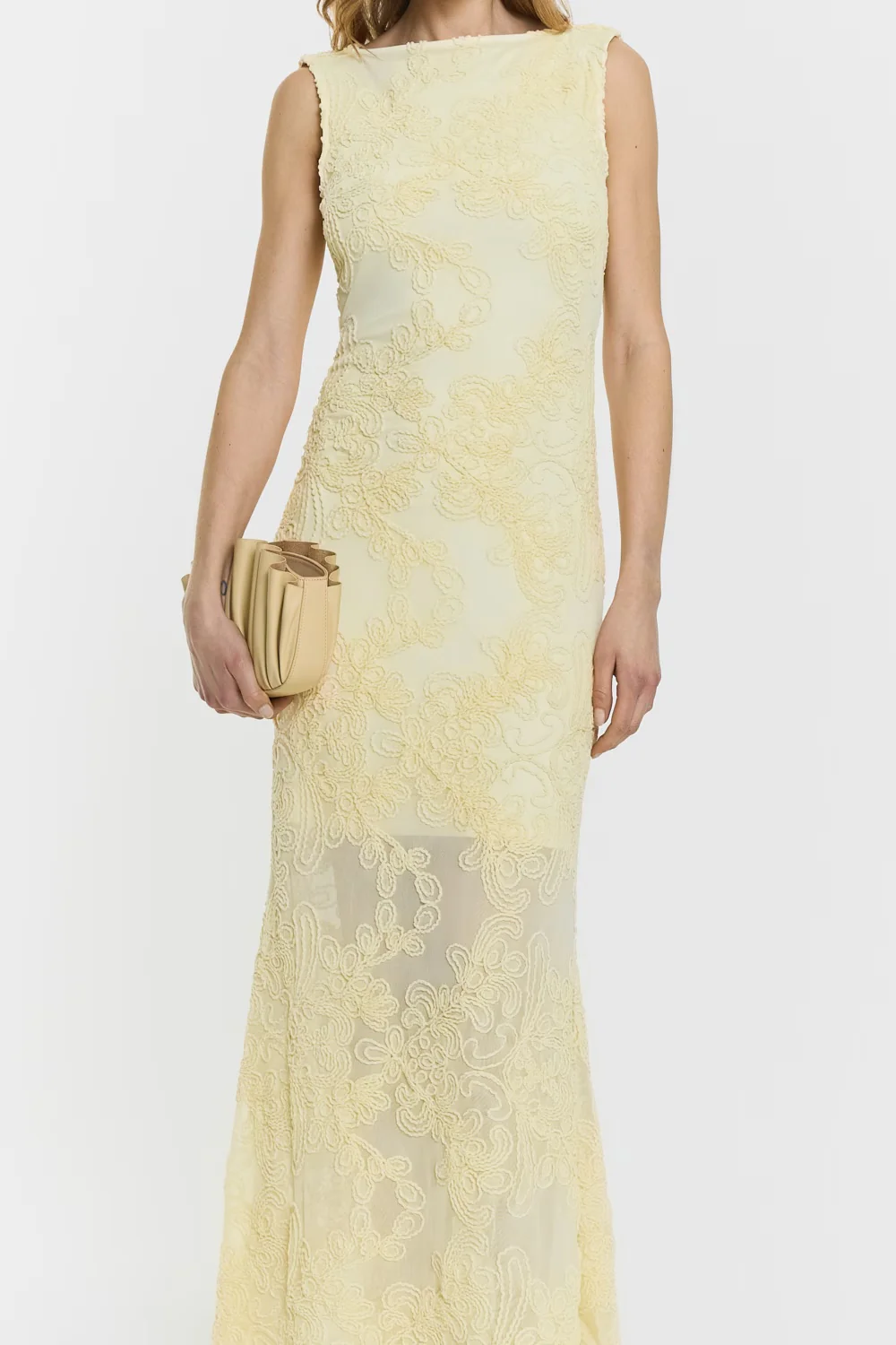 Daphne Dress Pale Yellow - Image 2