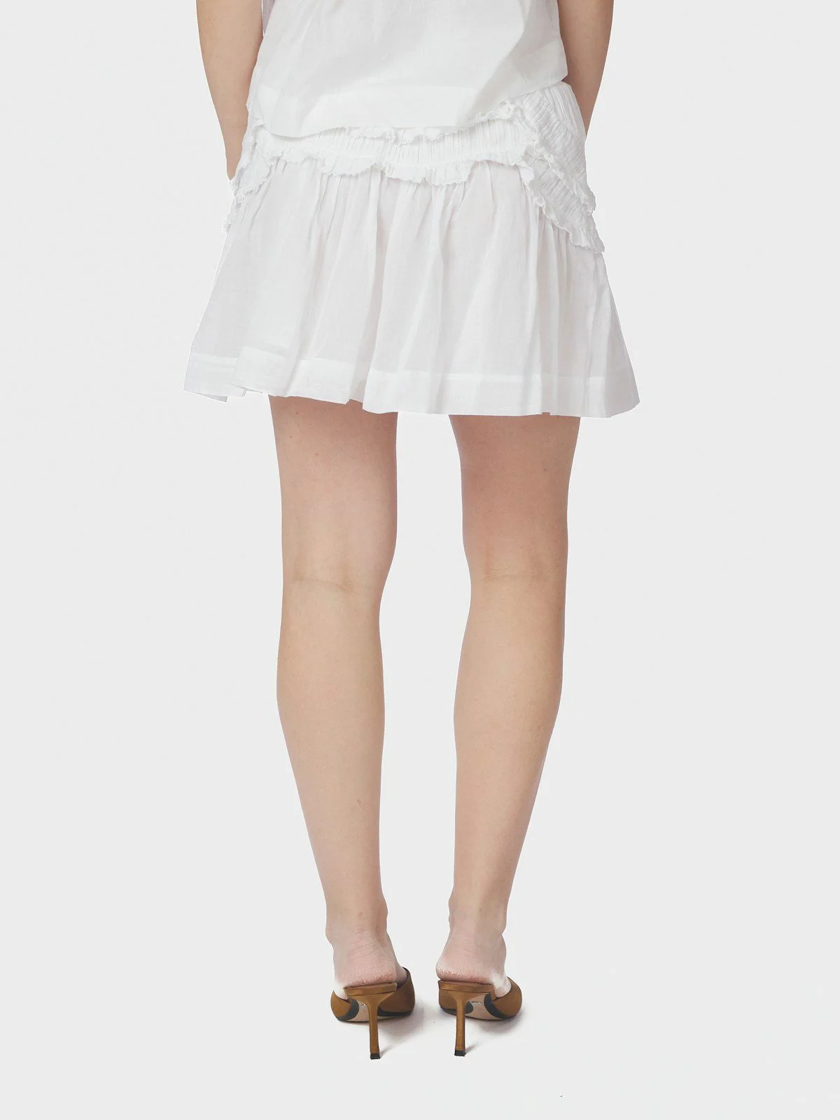 Maliah S Voile Skirt  White - Image 4