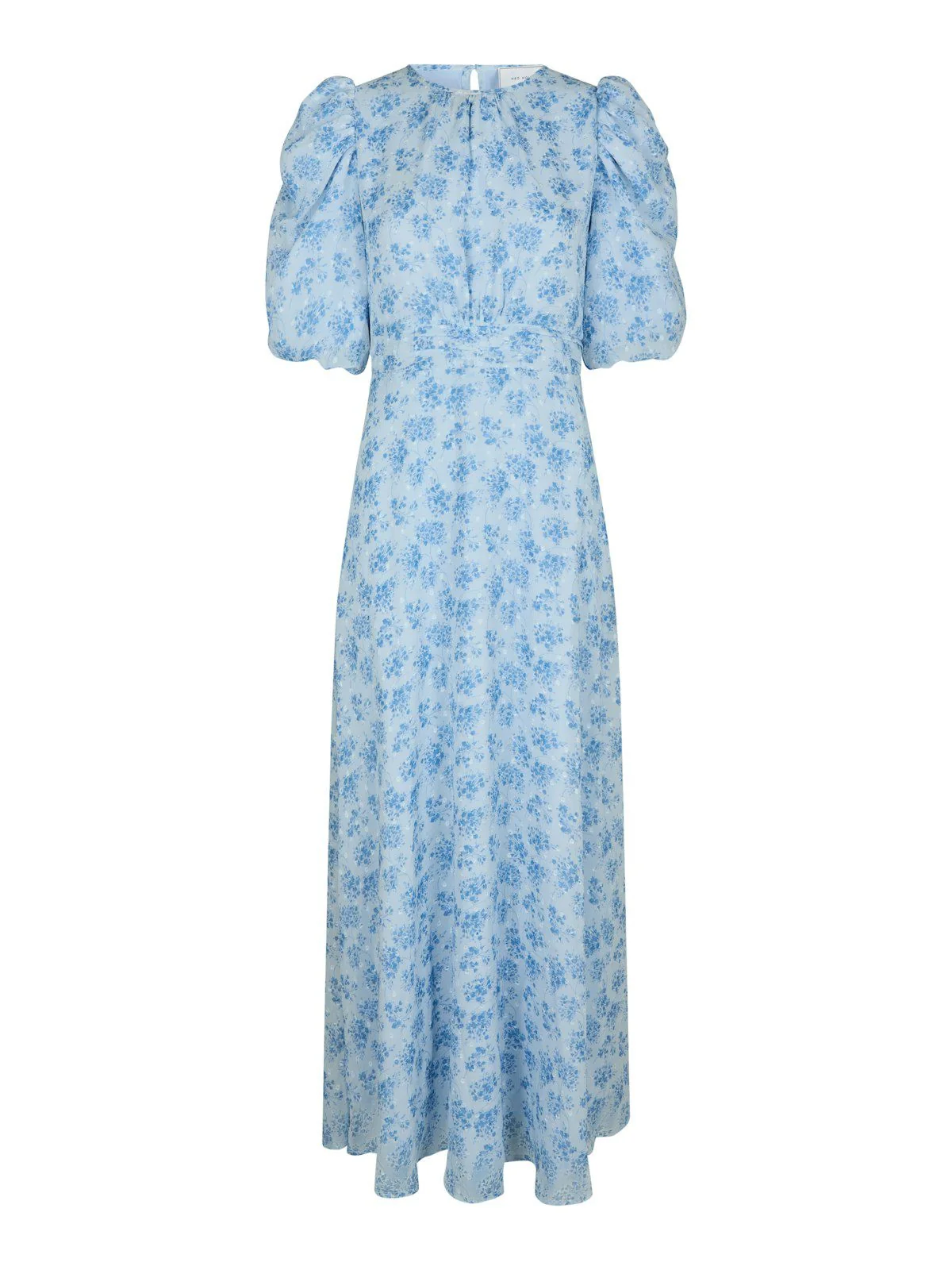 Kikka Chiffon Flower Dress Light Blue