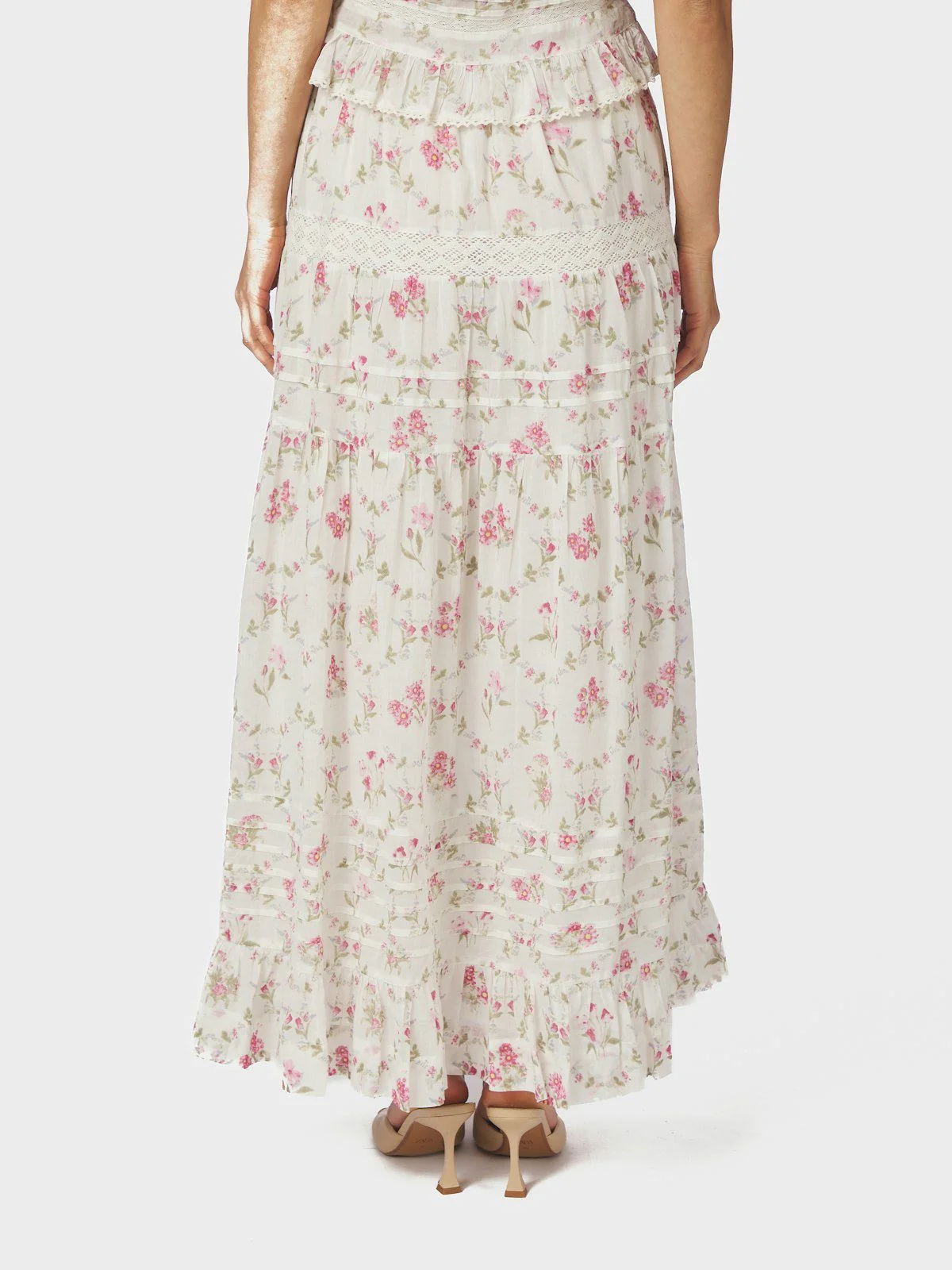 Fippo Spring Flower Skirt Off White - Image 6