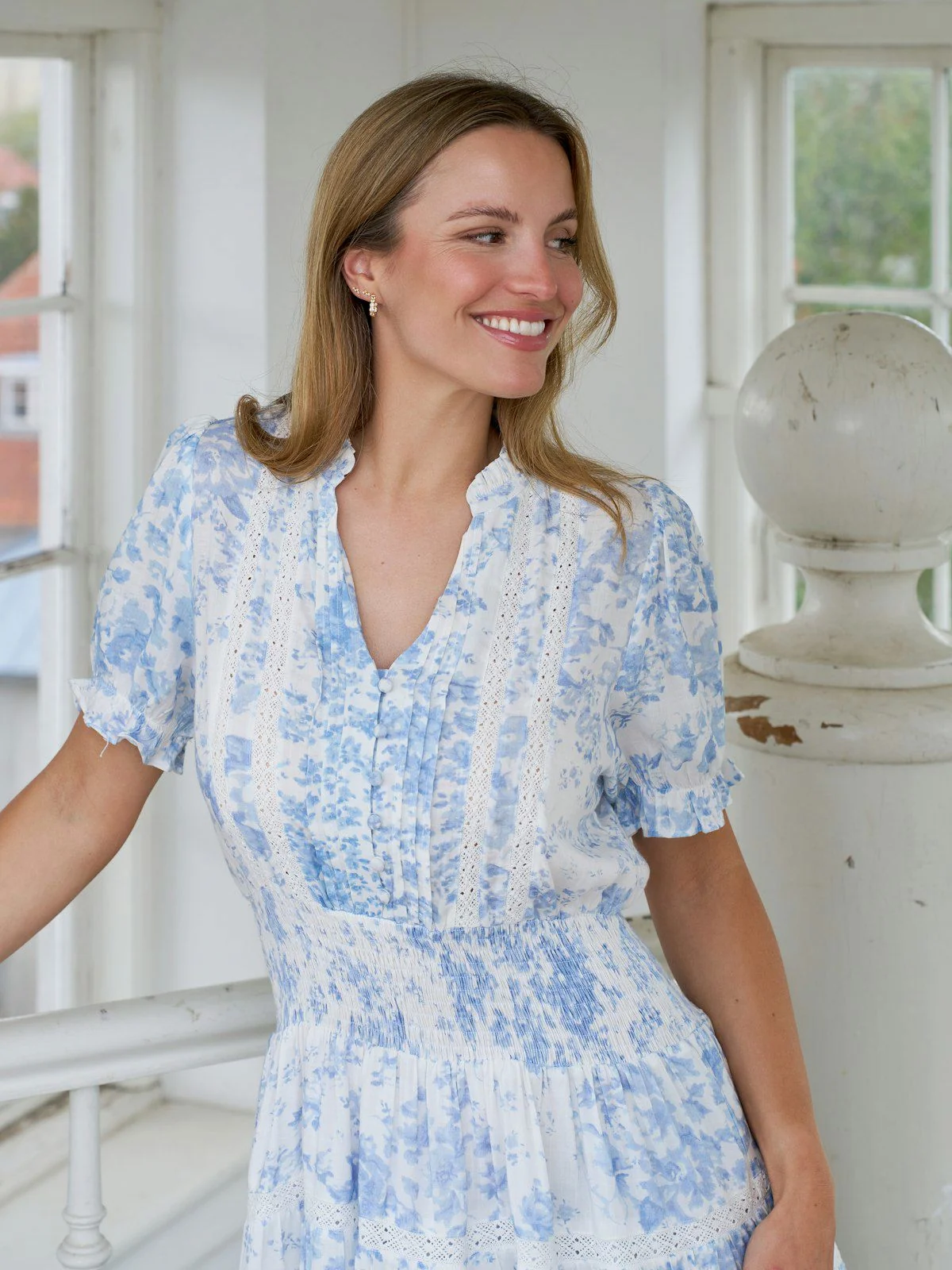 Constance Porcelain Dress Light Blue - Image 4