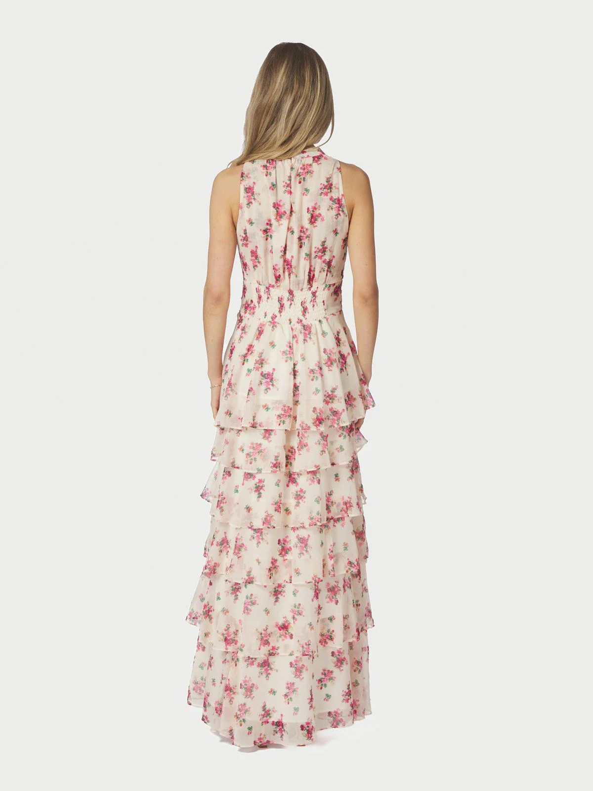Marli Amazing Chiffon Rose Dress Rose - Image 7
