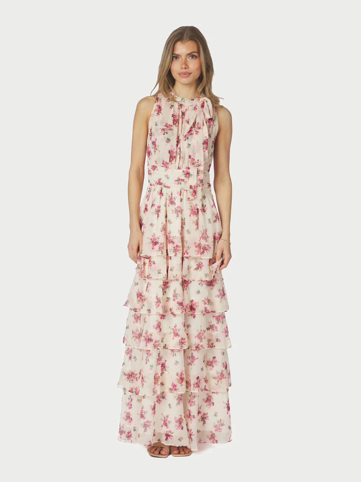 Marli Amazing Chiffon Rose Dress Rose - Image 8