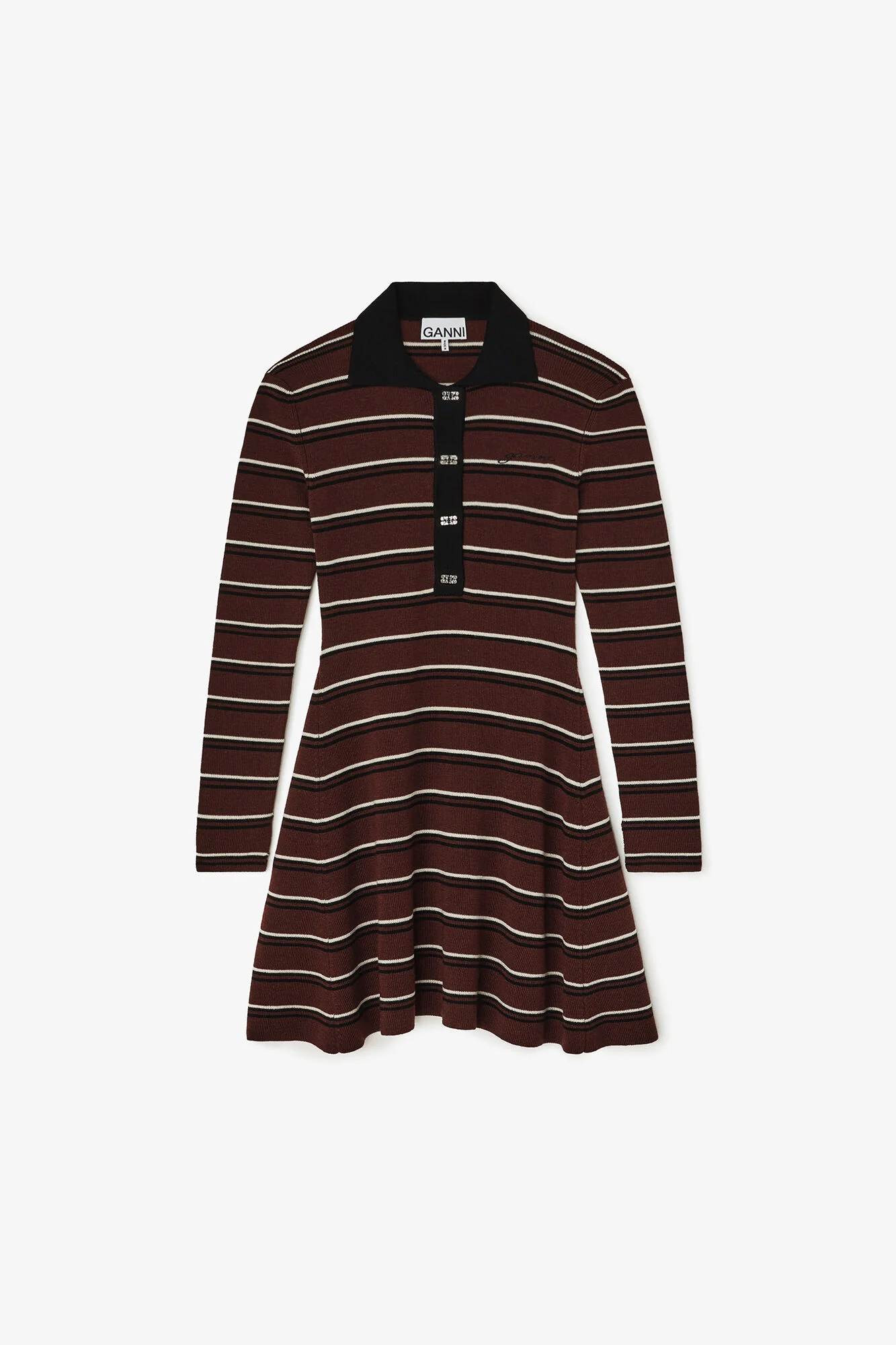 Mini Ribbed Merino Dress Multicolor