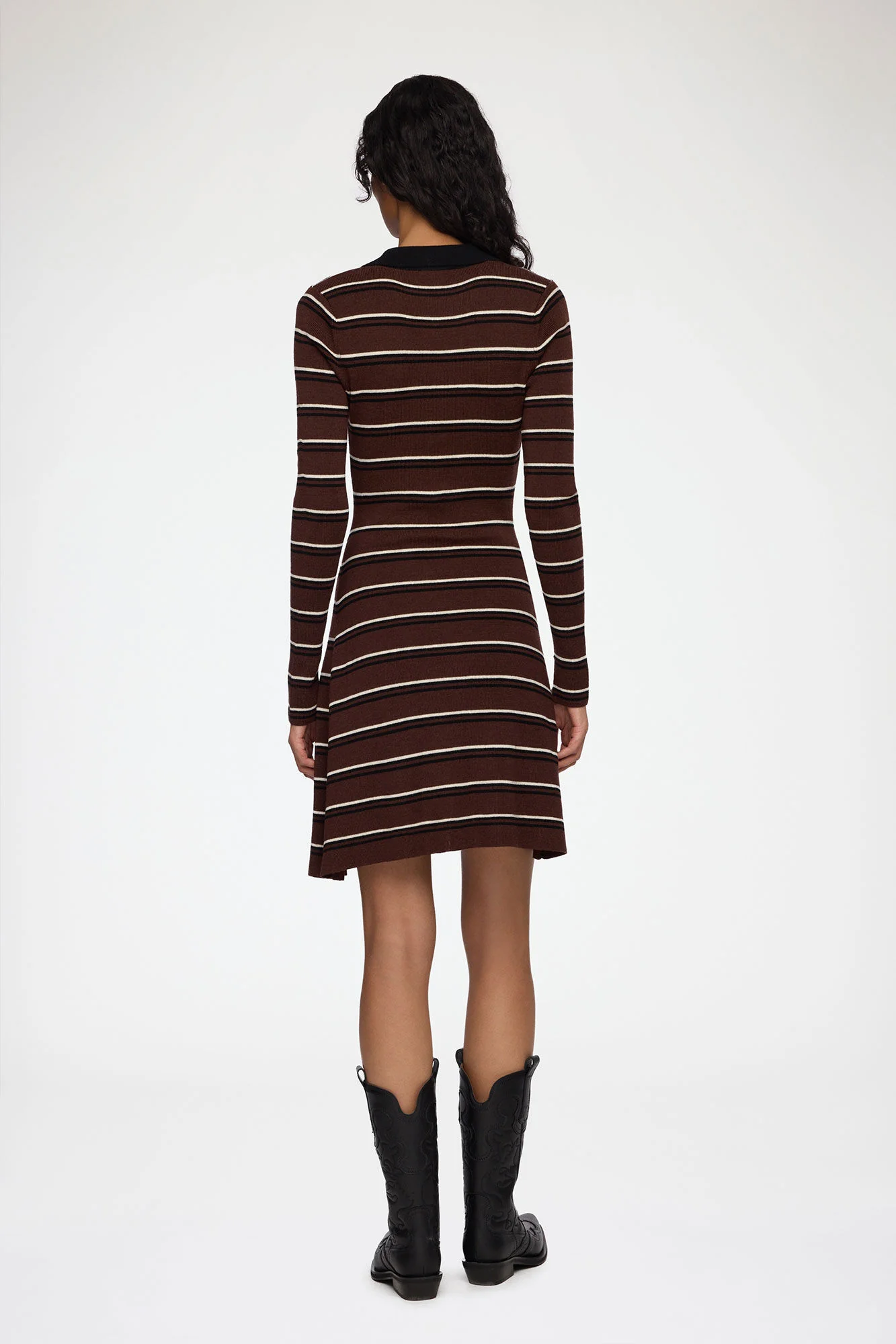 Mini Ribbed Merino Dress Multicolor - Image 3