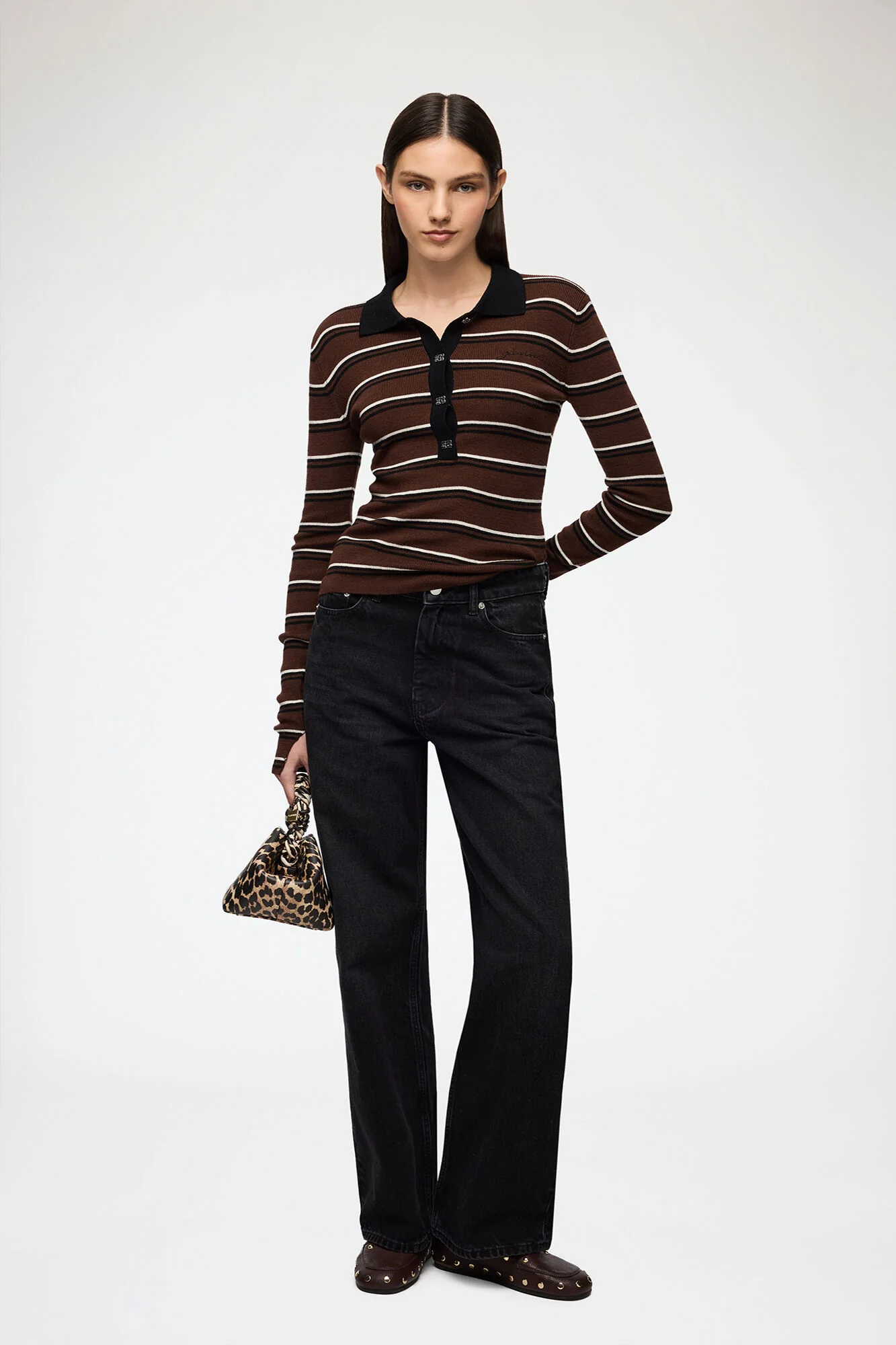 Mini Ribbed Merino Polo Multicolor - Image 3