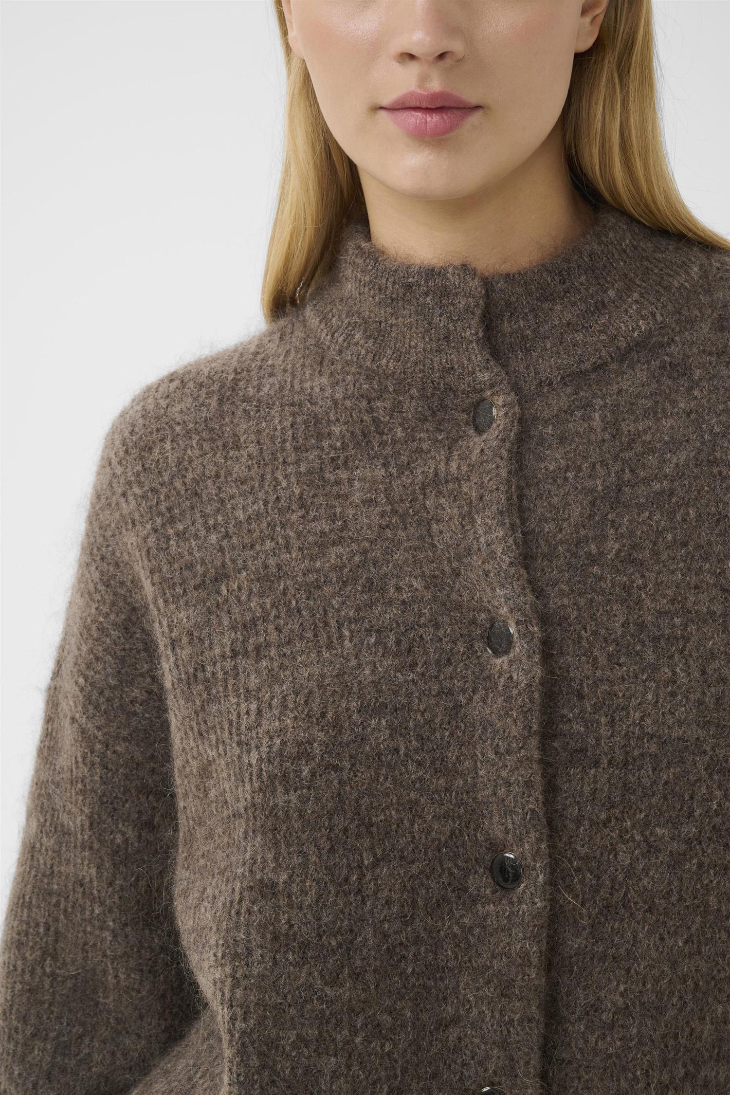 Debbie Cardigan Chestnut Melange - Image 6