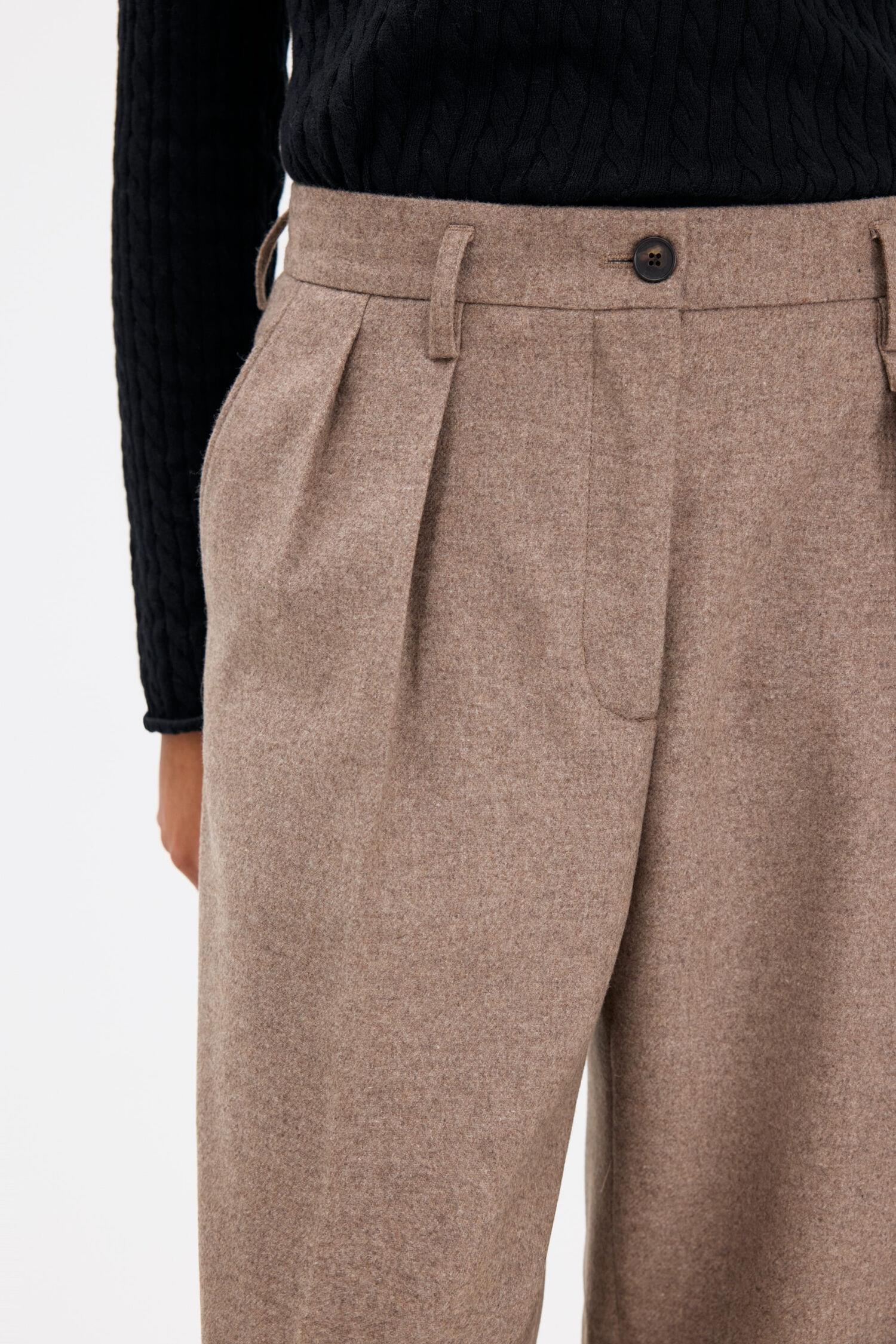 paloma flannel trousers Driftwood - Image 5